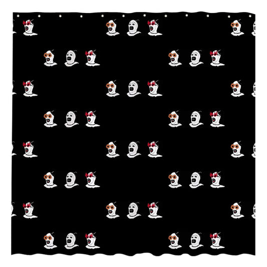 Funnytree Nightmare Clown Shower Curtain, The Horror Show Bathroom Decor, Waterproof Fabric Durable Easy Care Washable, 72"X72"(Hooks Not Included) SC00202-002