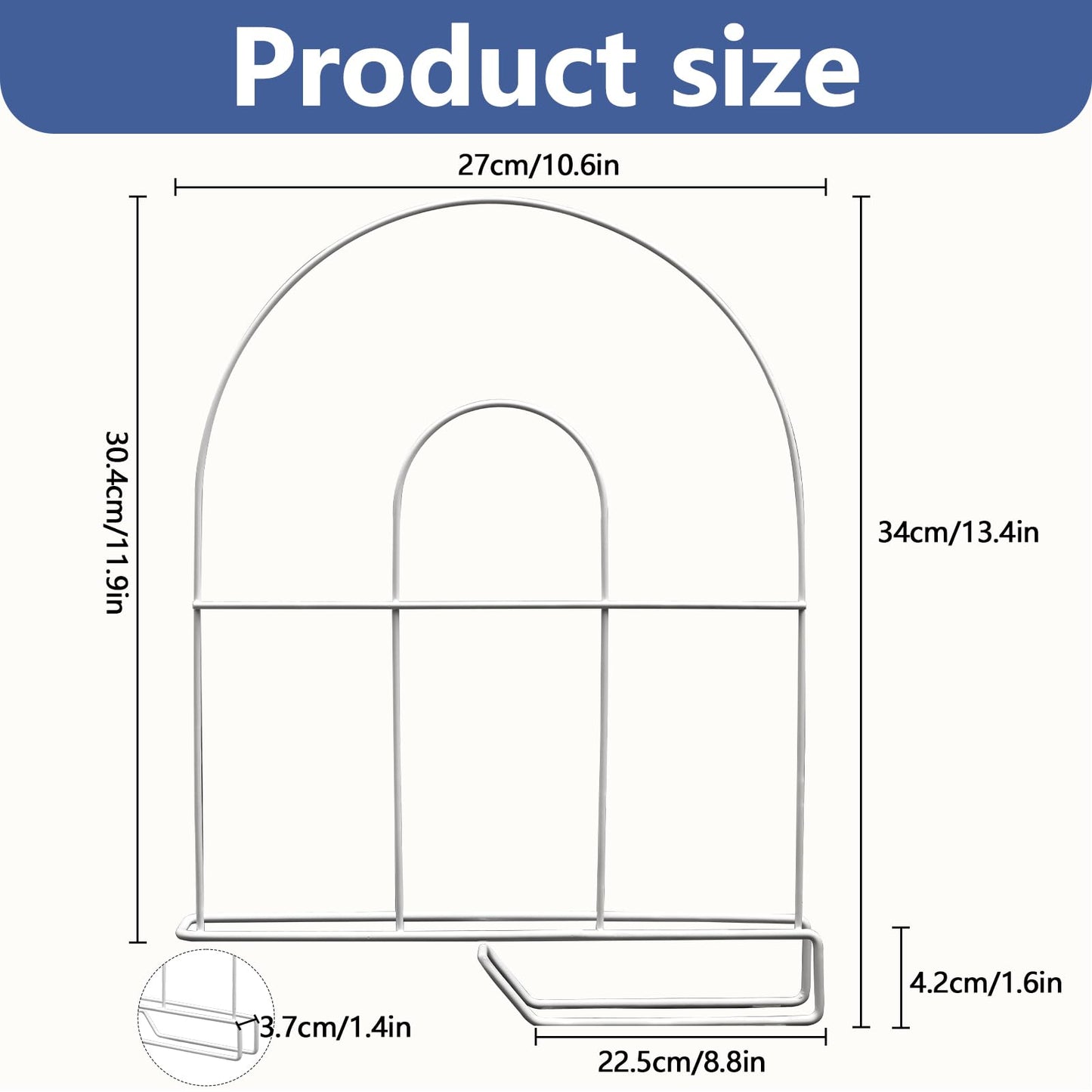 ziroland 12-Pack 12" Tall Shelf Dividers - Closet Shelf Organizer - Easy to Install - No Tool - White PE Coating Steel