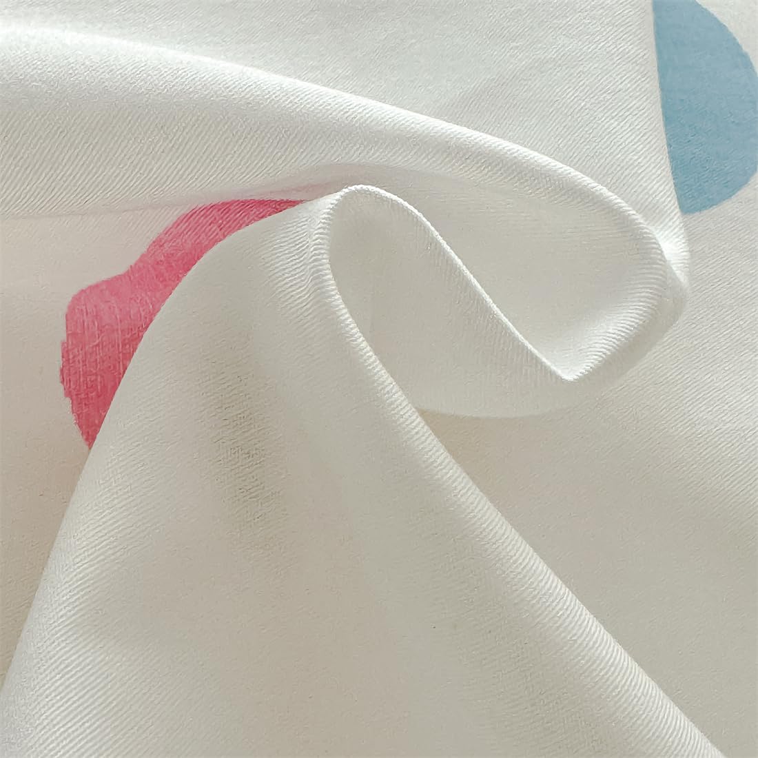 LIWHENHAO Polka Dot Duvet Cover Set Queen 100% Cotton Bedding Blue Green Pink Orange Polka Dots on White 1 Modern Abstract Geometric Comforter Cover Full 2 Pillowcases for Kids Girls Boys Woman