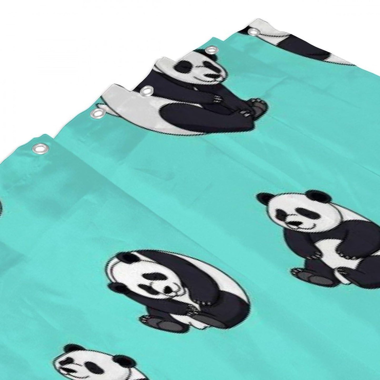 Meaudiwes Fashion Shower Curtain Set Home Hotel Bathroom Decoration Curtain Cute Panda, 72" x 70"