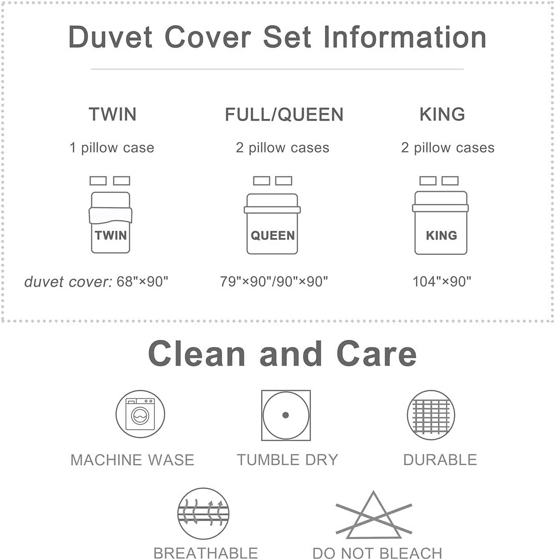 Rustic Bear Duvet Cover Set Full Size,3D Brown Fur Animal Golden Crown Comforter Cover with 2 Pillowcases,African Tropical Wildlife Black Breathable Bedspread for Boys Teens