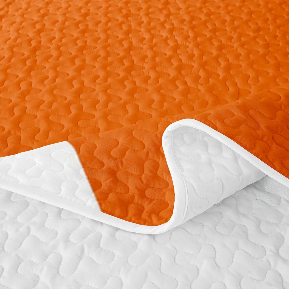 Erosebridal Orange Gray Black Striped Quilt Set Modern Abstract Quilt Twin Geometric Lines Quilted Bedspread Aesthetic Boho Coverlet Bedroom Decor
