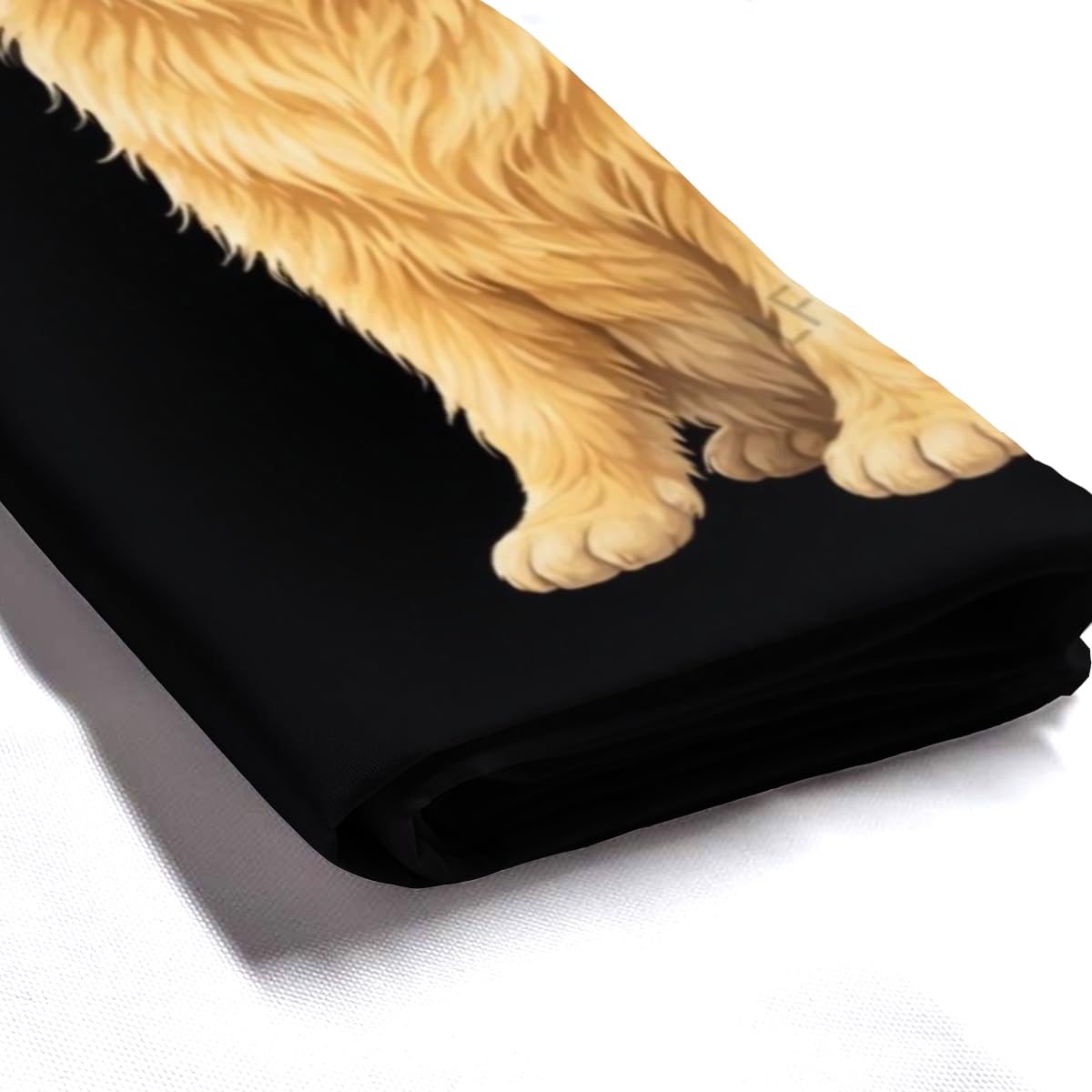 LFINKARTGOGO Funny Golden Retriever Shower Curtain 72x72 Inch with 12 Hooks Dog Lover Bathroom Decor Yes I Herd You Black Background Waterproof Washable Polyester