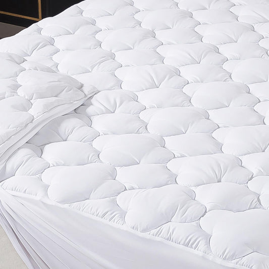 WhatsBedding Full Mattress Pad,Fitted Full Mattress Protector Soft with Deep Pocket 6"-18",Depth Breathable,Mattress Cover