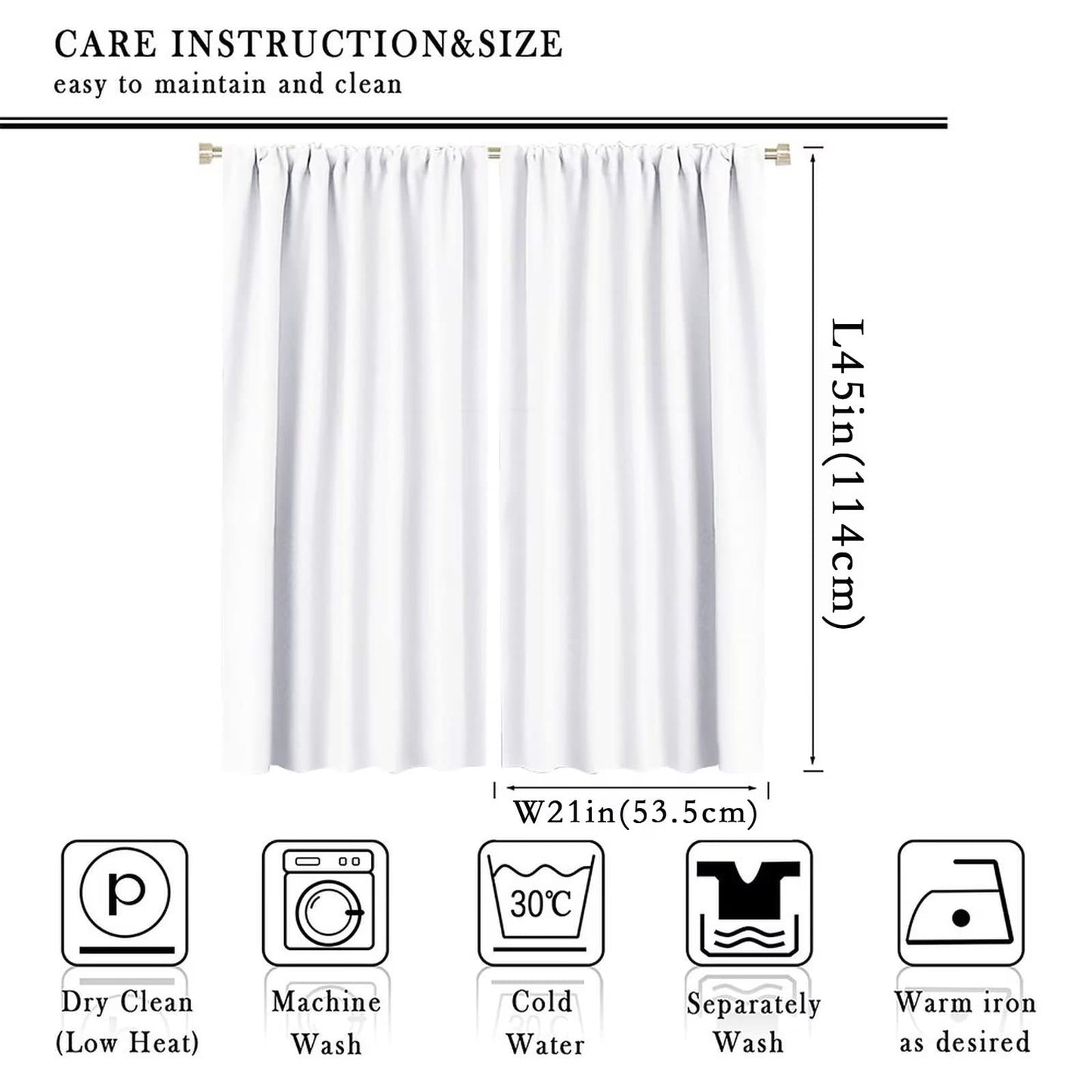 SENQIAN Guitar Music Curtains Abstract Geometric Musical Theme Art Printed Rod Pocket Blackout Window Drapes for Living Room Kitchen Cafe Décor W21xL45in 2 Panels