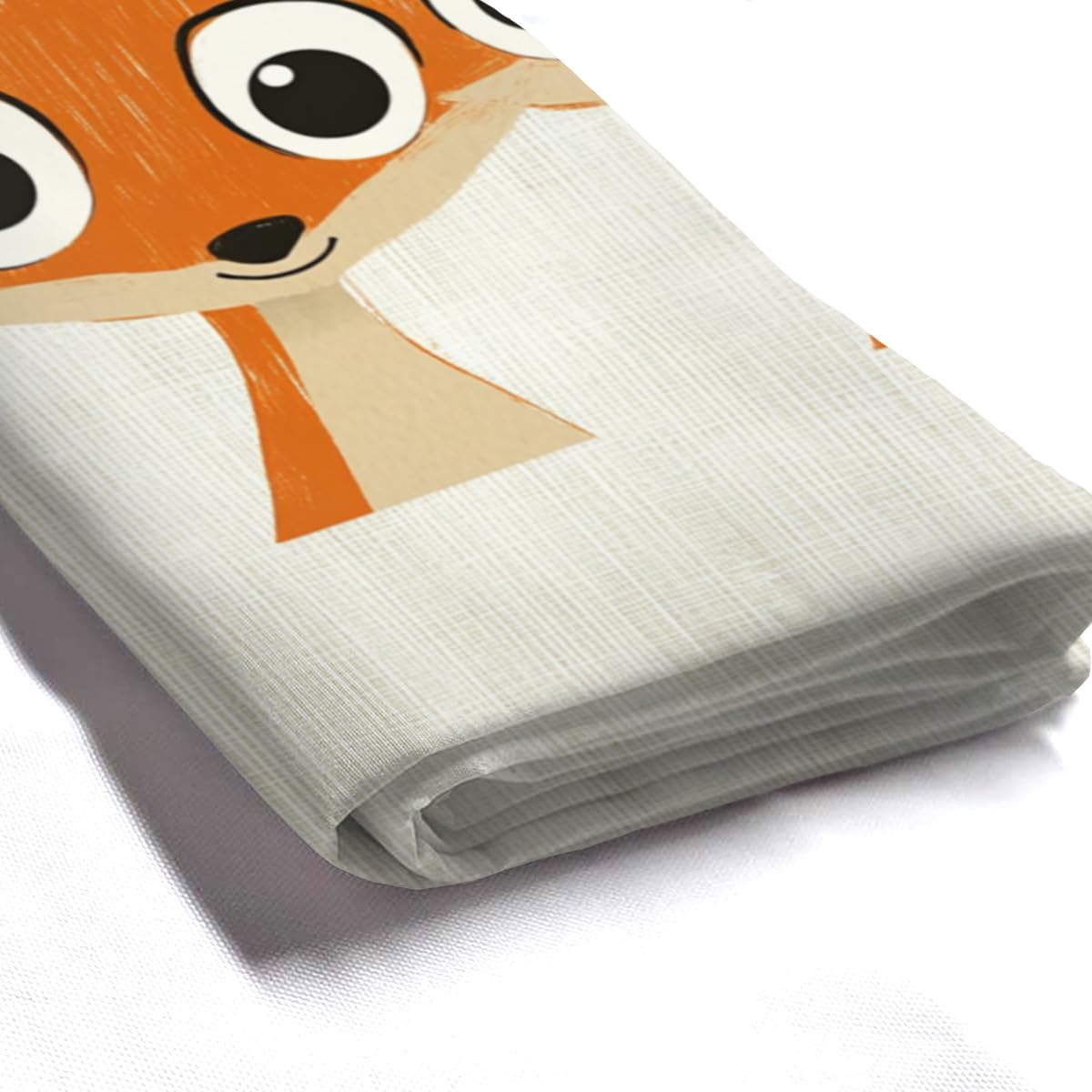KEEPAEON Funny Fox Bath Shower Curtain, Bathroom Curtain Washable Cloth Kids Shower Curtain Sets with 12 Hooks for Bathroom Decor, 72"x72"