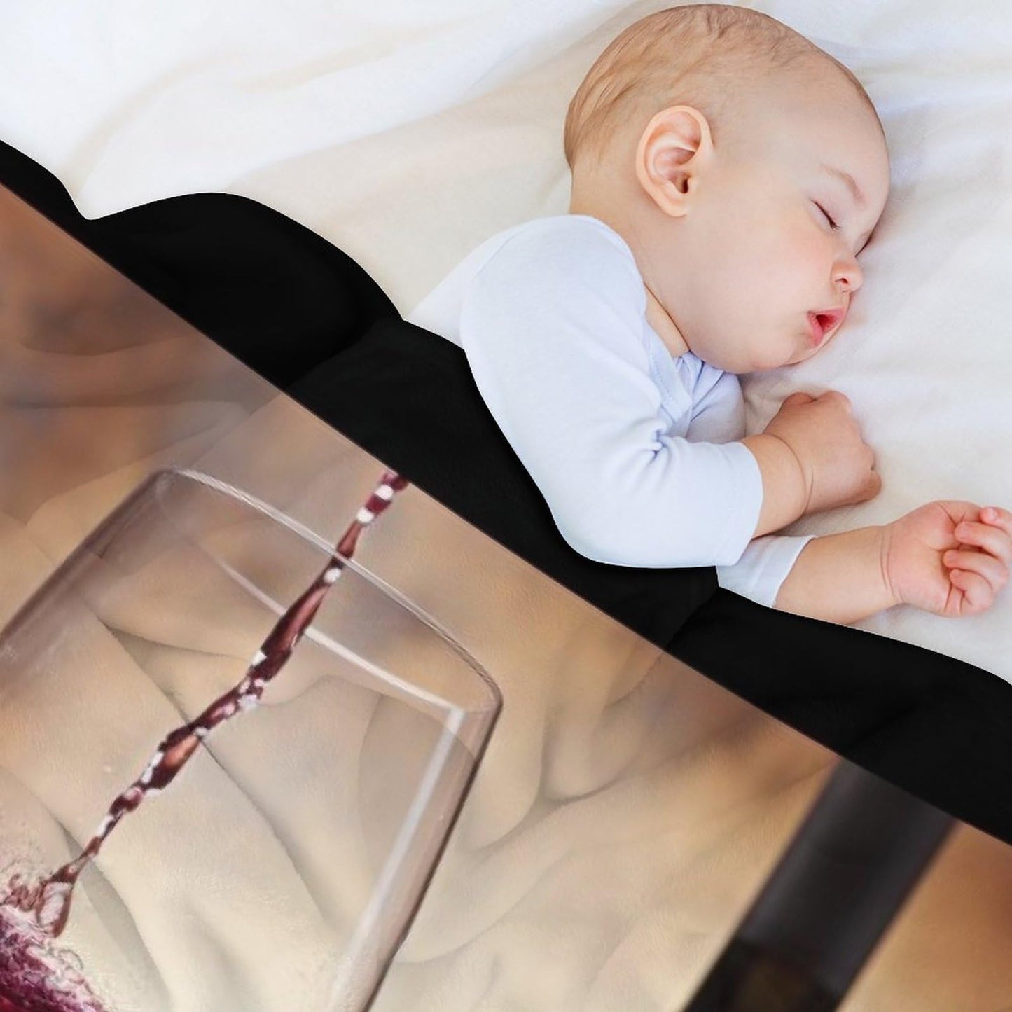 Vuiopuf Grape Wine Print Blanket Lightweight Wrinkle-Resistant for Cozy Lounging, Picnics, Yoga, Decor Gifting
