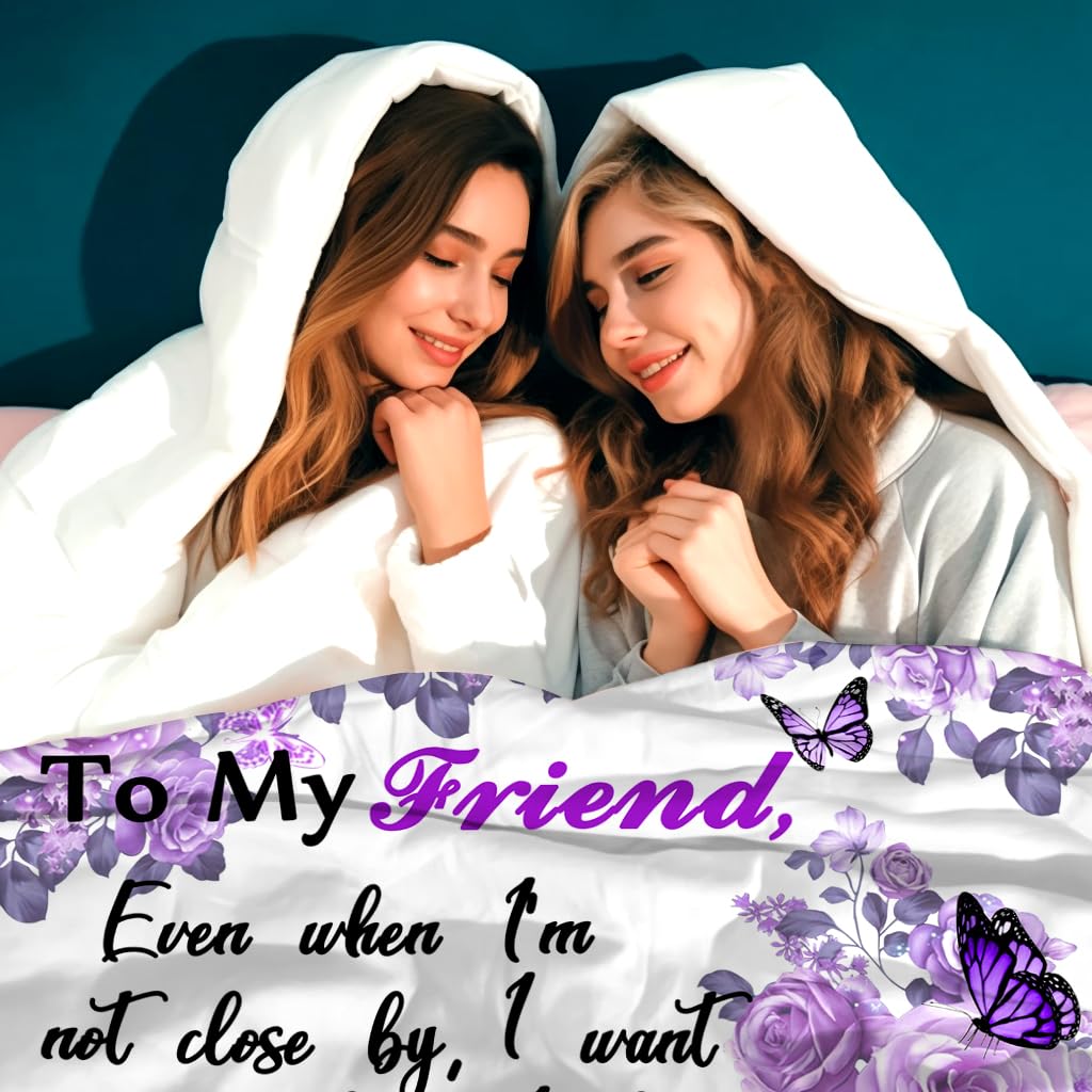 XeaGiasy Best Friend Blanket Gifts from Bestie Sister Friendship Gifts Flannel Throw Blankets for Birthday/Mothers Day/Christmas 50"X40"