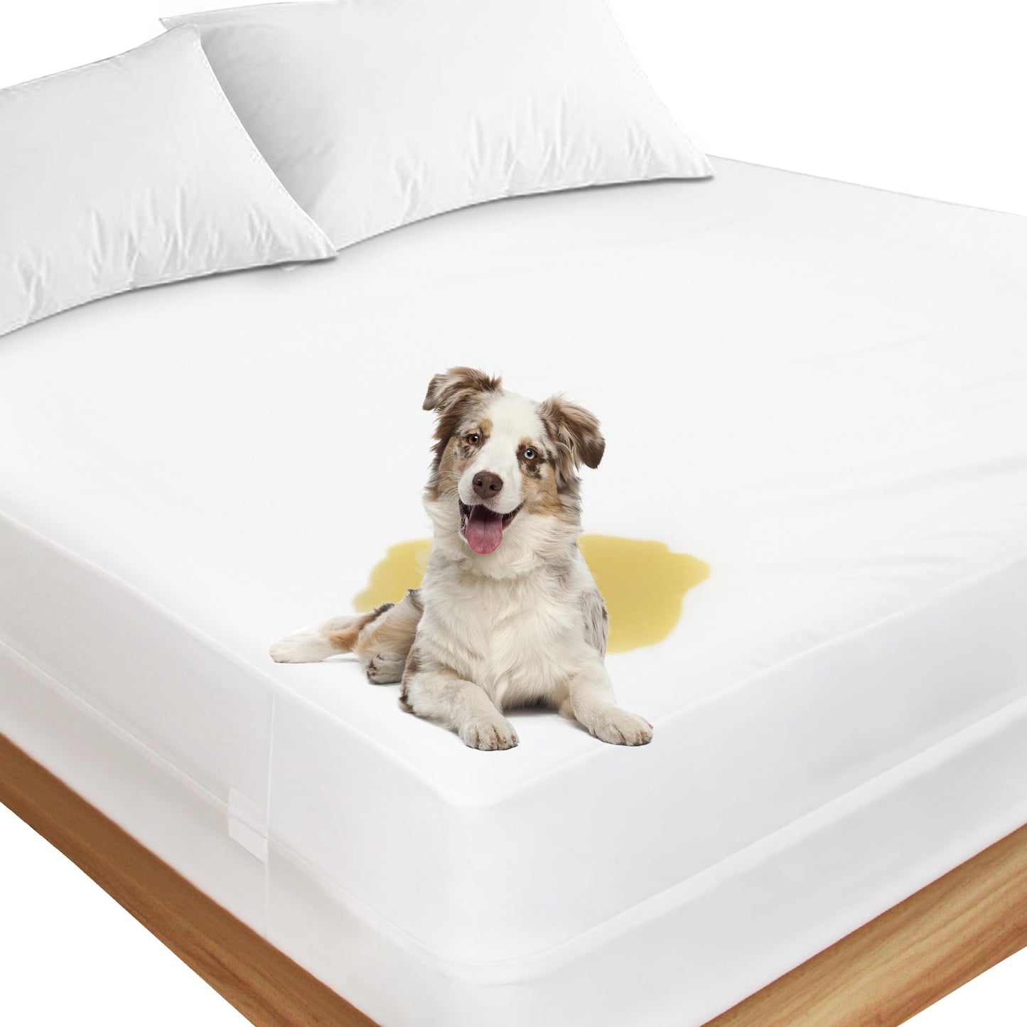 Waterproof Mattress Protector 2 Pack Twin XL 39"x80", Ptsuker Zippered Mattress Cover Hypoallergenic Noiseless, Blocks Out Dirt Dust and Moisture