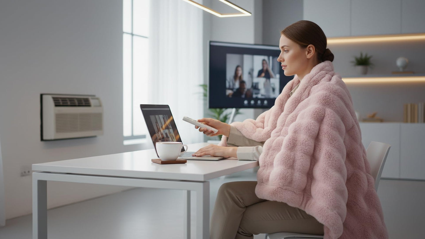 Ghouse Bubble Faux Fur Throw Blanket 50"x60" – 860 GSM Extra Soft Plush Pink Decorative for Couch, Machine Washable Lightweight Blanket for Sofa Bed Living Room, Cozy Gift for Women