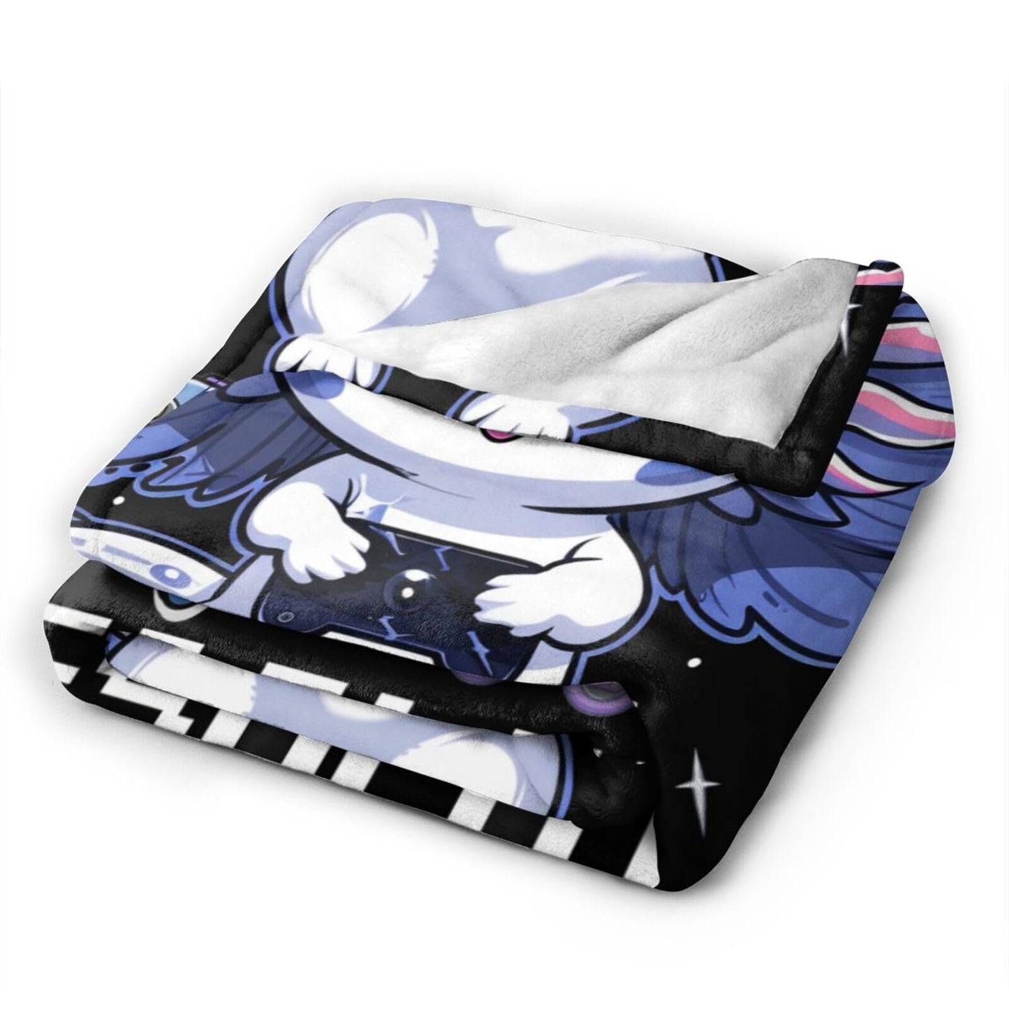 Tijuboni Axolotl Gaming Throw Blanket Game Gifts for Girls Boys Women Men Kids Adults Soft Flannel Fleece Blanket for Couch Sofa Bed Home Decor 40"x50"