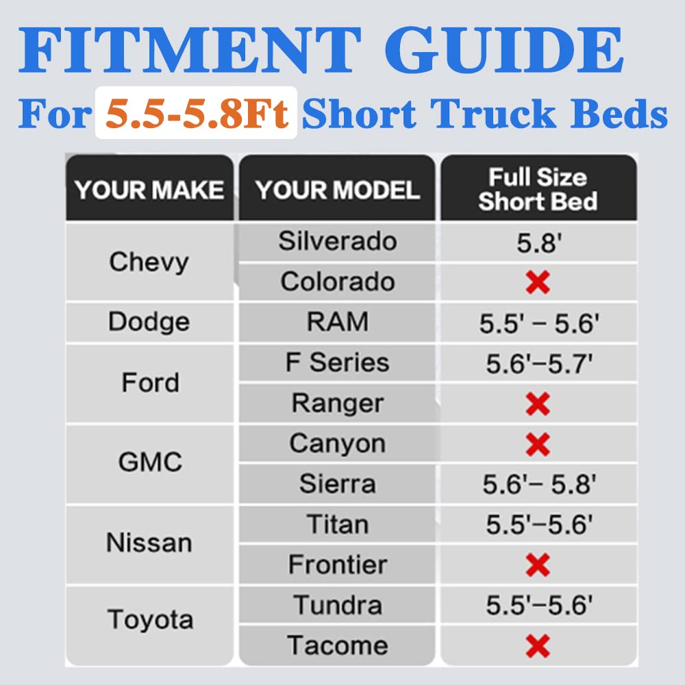 Camping Pickup Truck Bed Air Mattress Thicken Sleeping Pad for 5.5-5.8Ft Full-Size Short Truck Beds Outdoor Camping Car Travel(Purple)