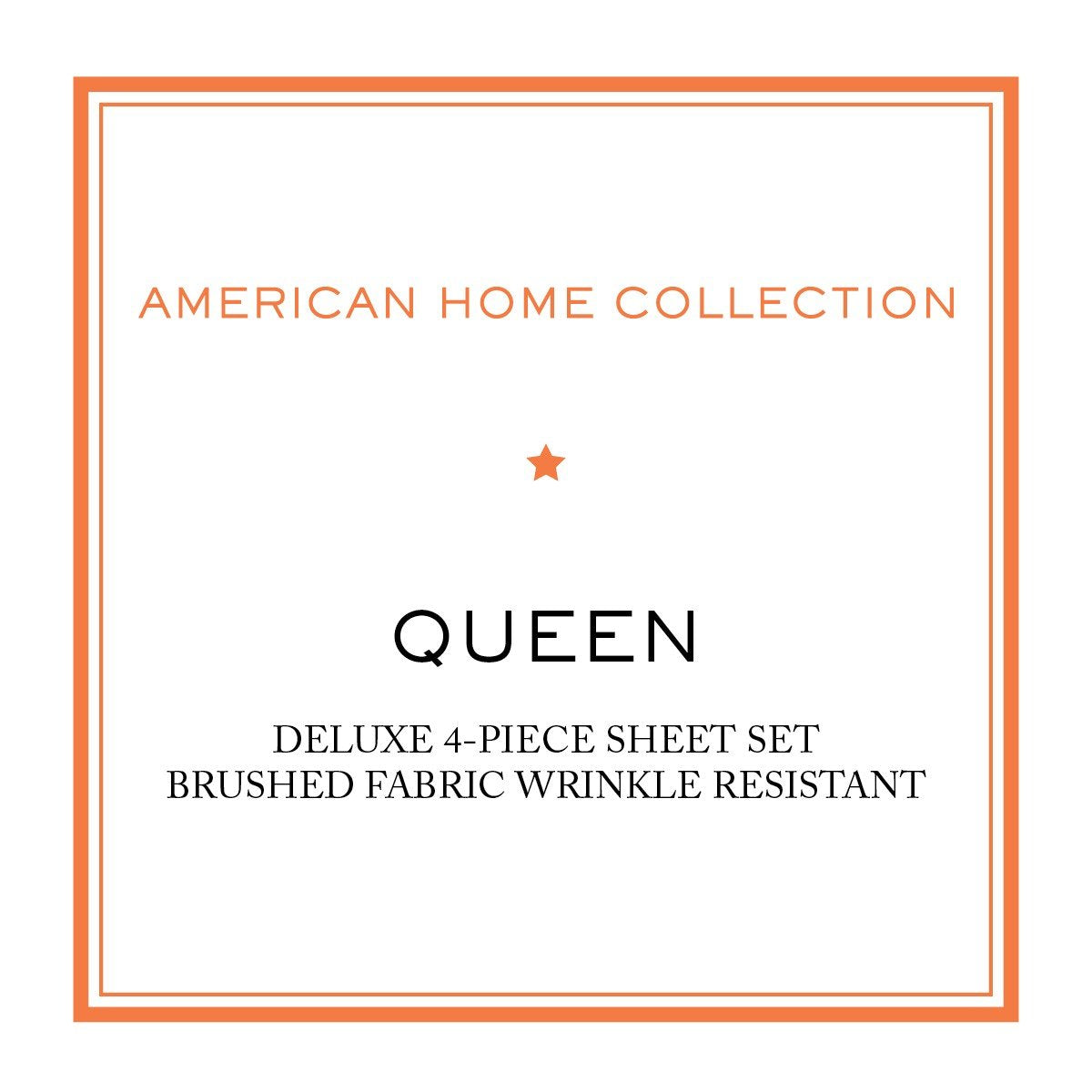 American Home Collection Queen Sheet Set - Ultra-Soft Microfiber 15-Inch Deep Pocket - Wrinkle Free and Fade Resistant (Brown)