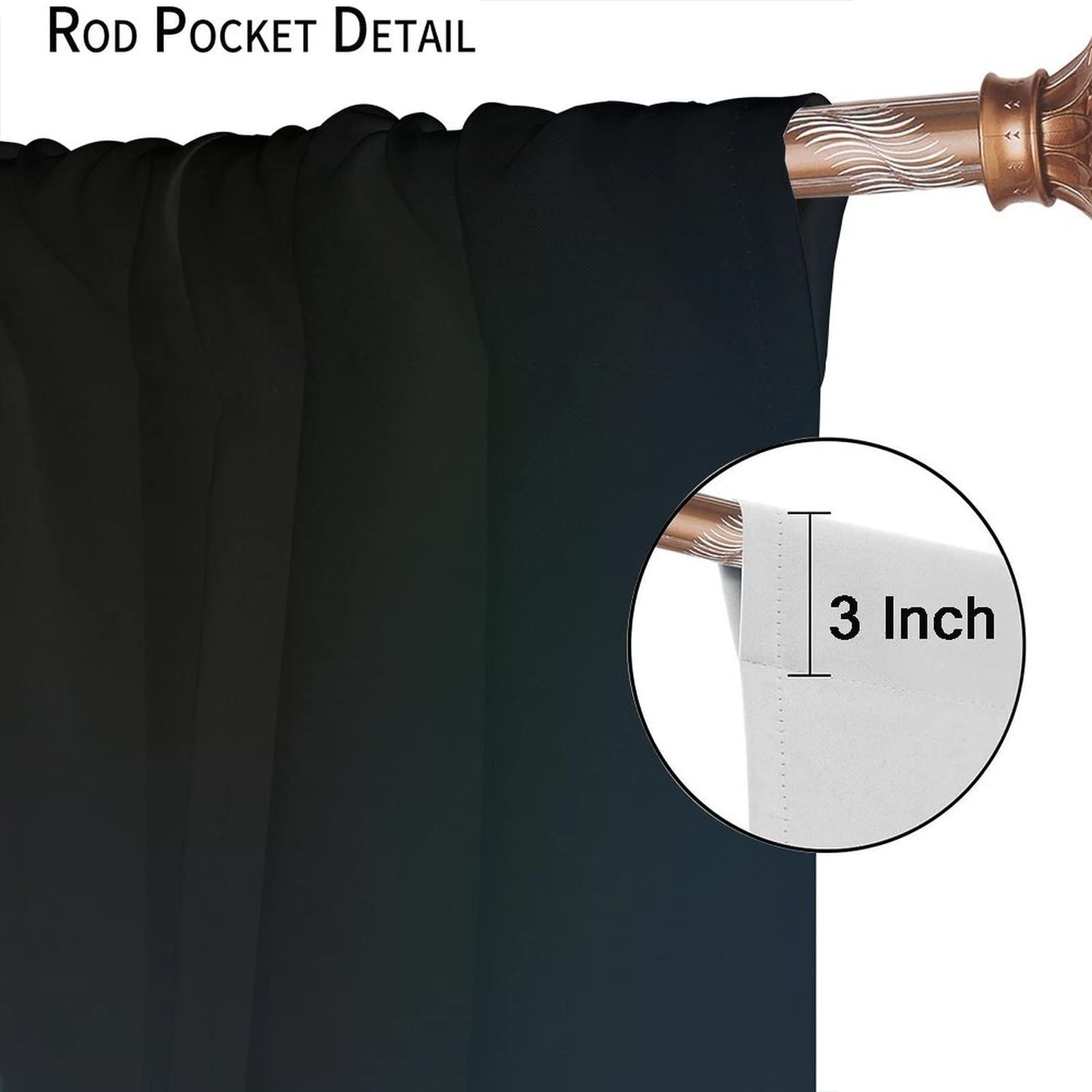 Music Blackout Curtains,Colorful Shiny Music Note Room Darkening Door Window Rod Pocket Curtain for Living Room Bedroom W42xL45in