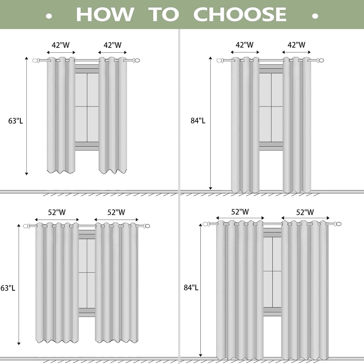 LUVIVIHOME Rustic Cabin Blackout Curtains, Deer Moose Black Bear Curtains for Bedroom, Forest Animal Wildlife Mallard Duck Country Farmhouse Hunting Room Decor Window Curtains 2 Panel Sets, 52x84 Inch