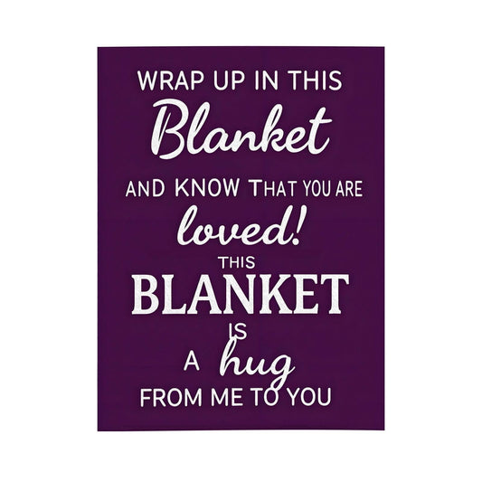 Sending You A Big Hugs So Its There When You Need It Blanket Cozy Flannel Comfort Throw Sympathy Healing Gift Encouragement Blanket for Family and Friends (White 10, 50x60in(127cm*153cm))