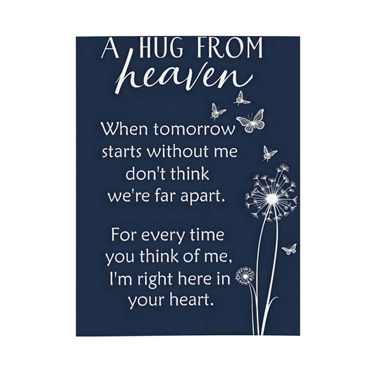 Sending You A Big Hugs So Its There When You Need It Blanket Cozy Flannel Comfort Throw Sympathy Healing Gift Encouragement Blanket for Family and Friends (White 9, 50x60in(127cm*153cm))