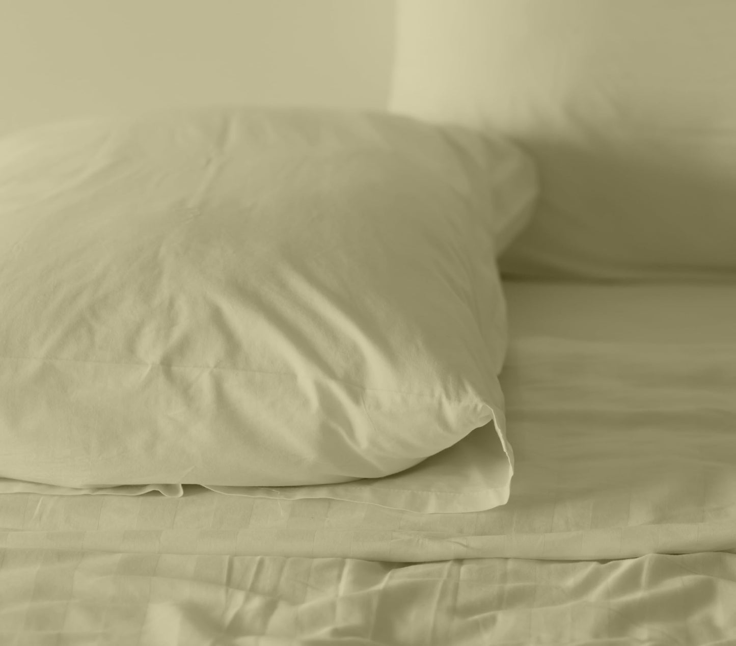 RUVANTI 100% Cotton Percale Sheets Full Size, Sage Green