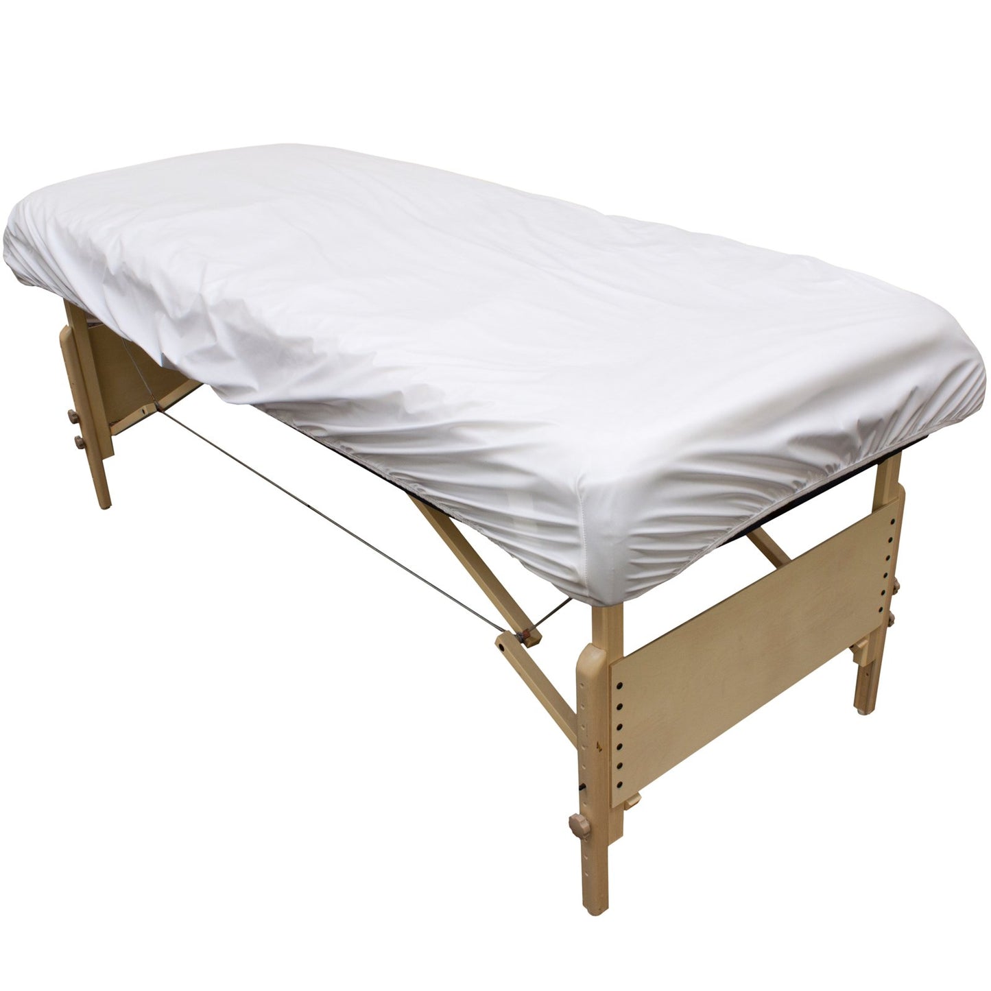 Body Linen Massage Table Cover - Reusable Barrier with Wipe Clean Surface. Waterproof PUL Material, Machine Washable. Protects Massage Table, Warmer and Pad