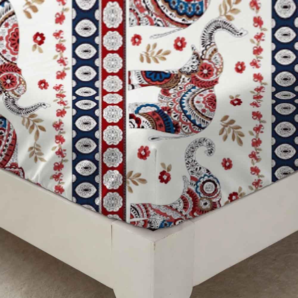 SDY 7Piece Elephant Twin Bedding Set,Elephant Bed Set Bed in A Bag for Man Woman Adult, with Comforter, Flat Sheet, Fitted Sheet and Pillowcases & Shams