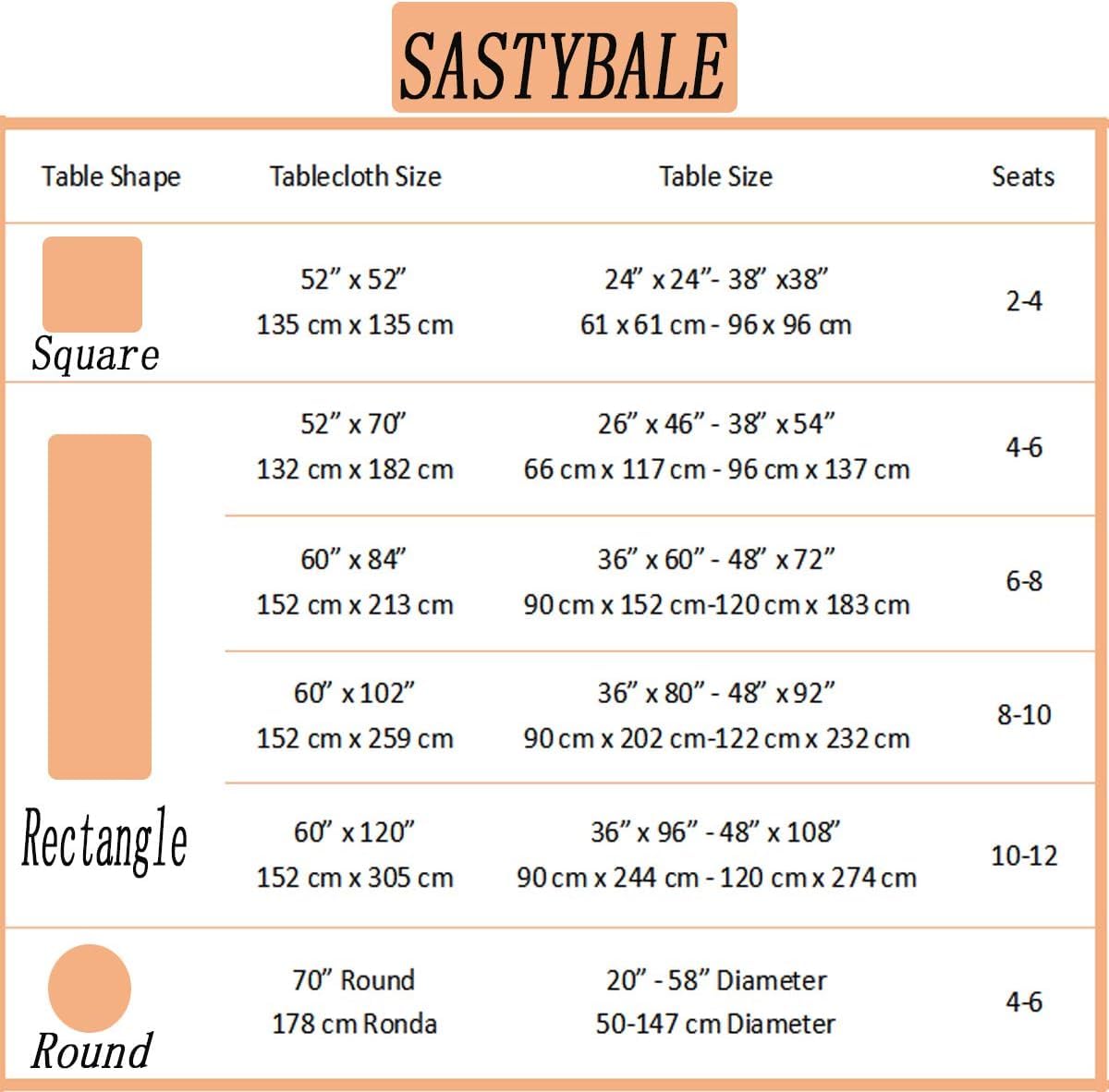 SASTYBALE Thanksgiving Tablecloth Rectangle, Fall Floral Table Cloth Spill Proof Wrinkle Resistant Table Cover for Autumn Harvest, Dining(60"x102",8-10 Seats,Rust/Orange)