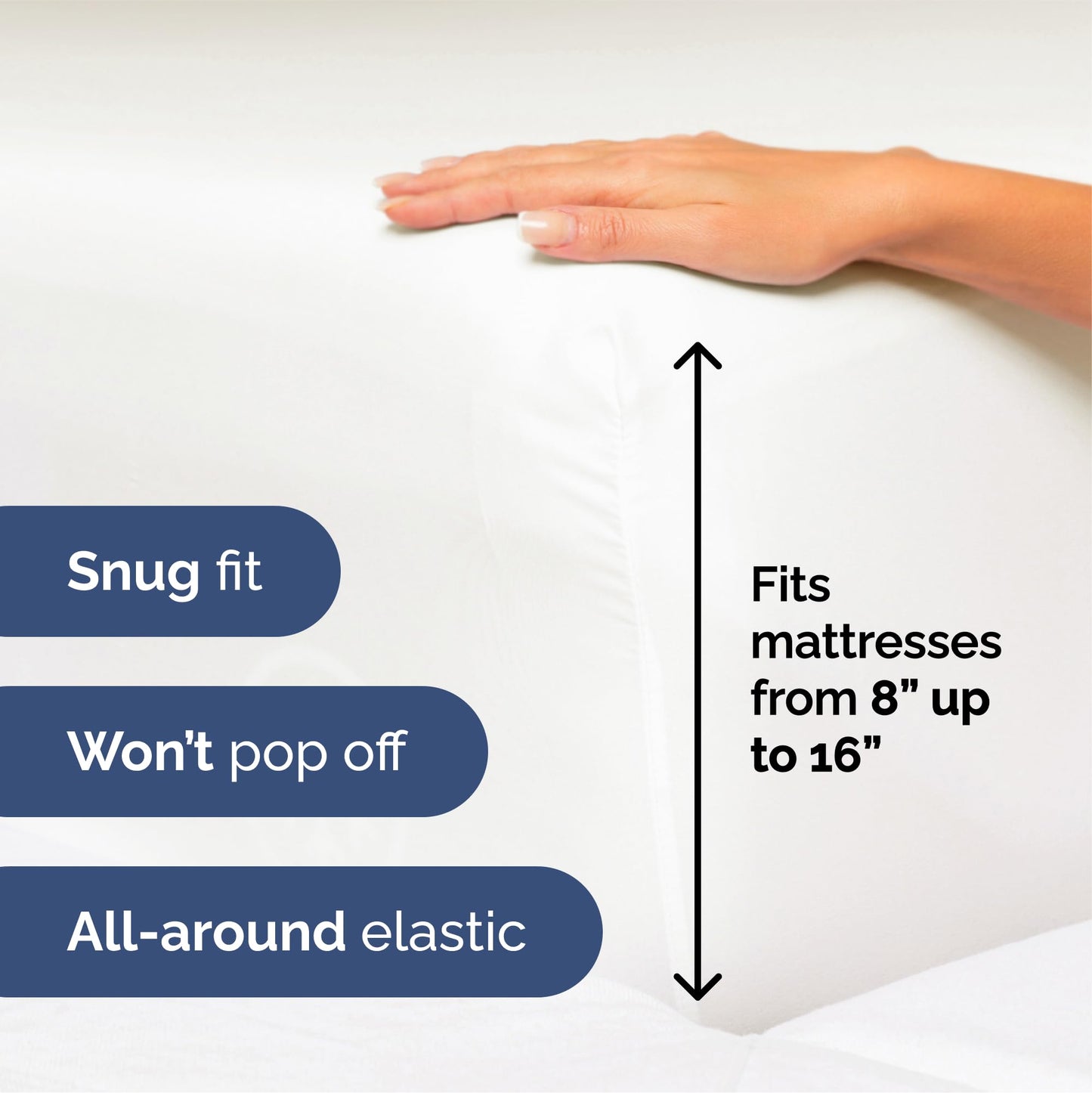 Queen Size 4 Piece Sheet Set - Ultra Soft & Cooling Bed Sheets - Fits 8 to 16 inch Mattress - Wrinkle Free & Fade Resistant with Deep Pockets - Breathable, Comfy Hotel Luxury Bedding - Antique White
