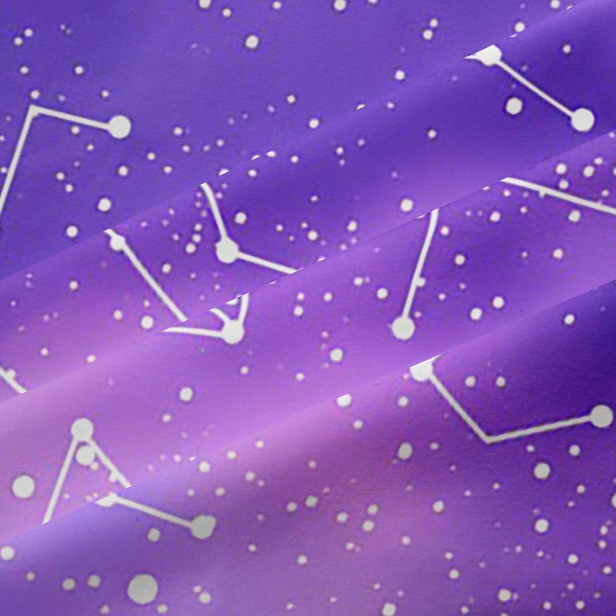 Feelyou Galaxy Deep Purple Curtains for Bedroom Living Room Golden Stars Glitter Blackout Darkening Drapes Tie Dye Pastel Window Treatments, 2 Panels 42 x 90 Inch Bling Party Decorations Room Decor