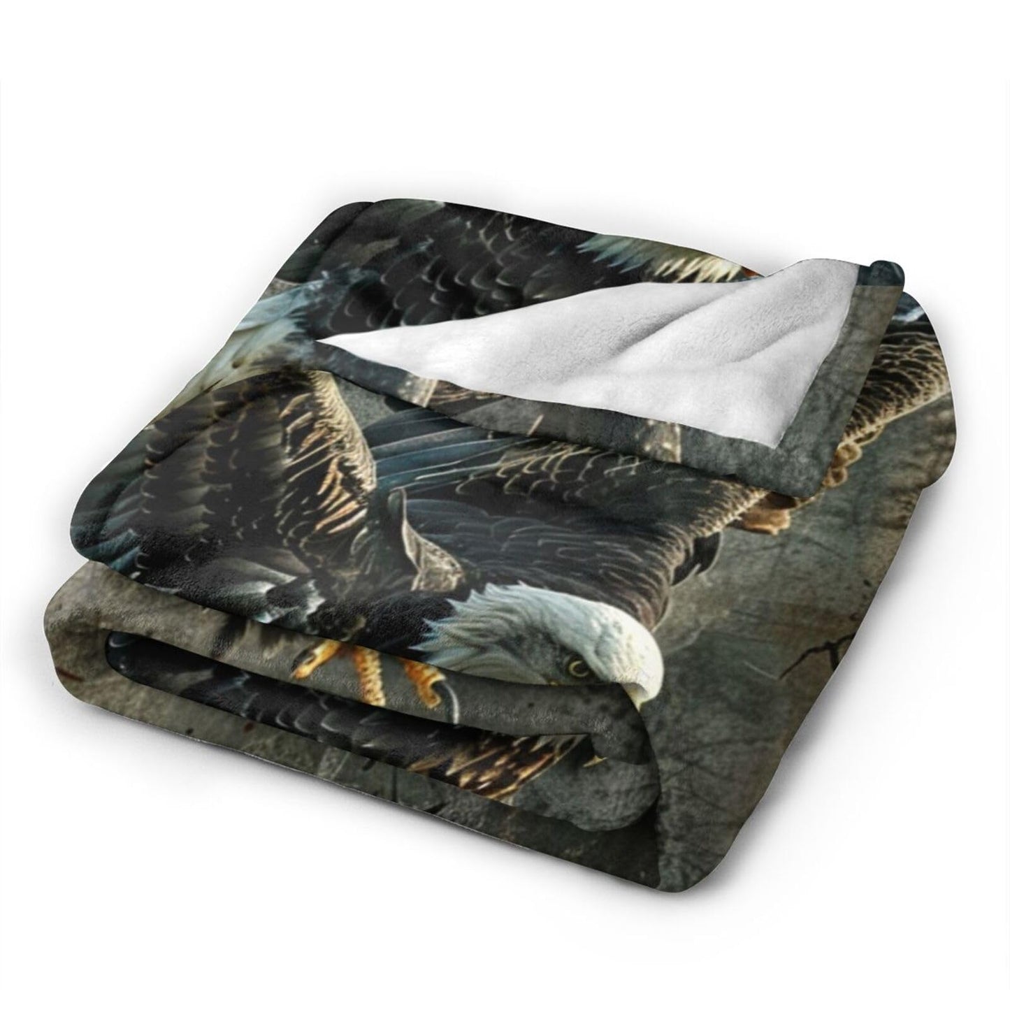 Tijuboni American Eagle Throw Blanket Eagle Gifts for Women Men Girls Boys Kids Adults Soft Flannel Fleece Blanket for Couch Sofa Bed Home Decor 40"x50"