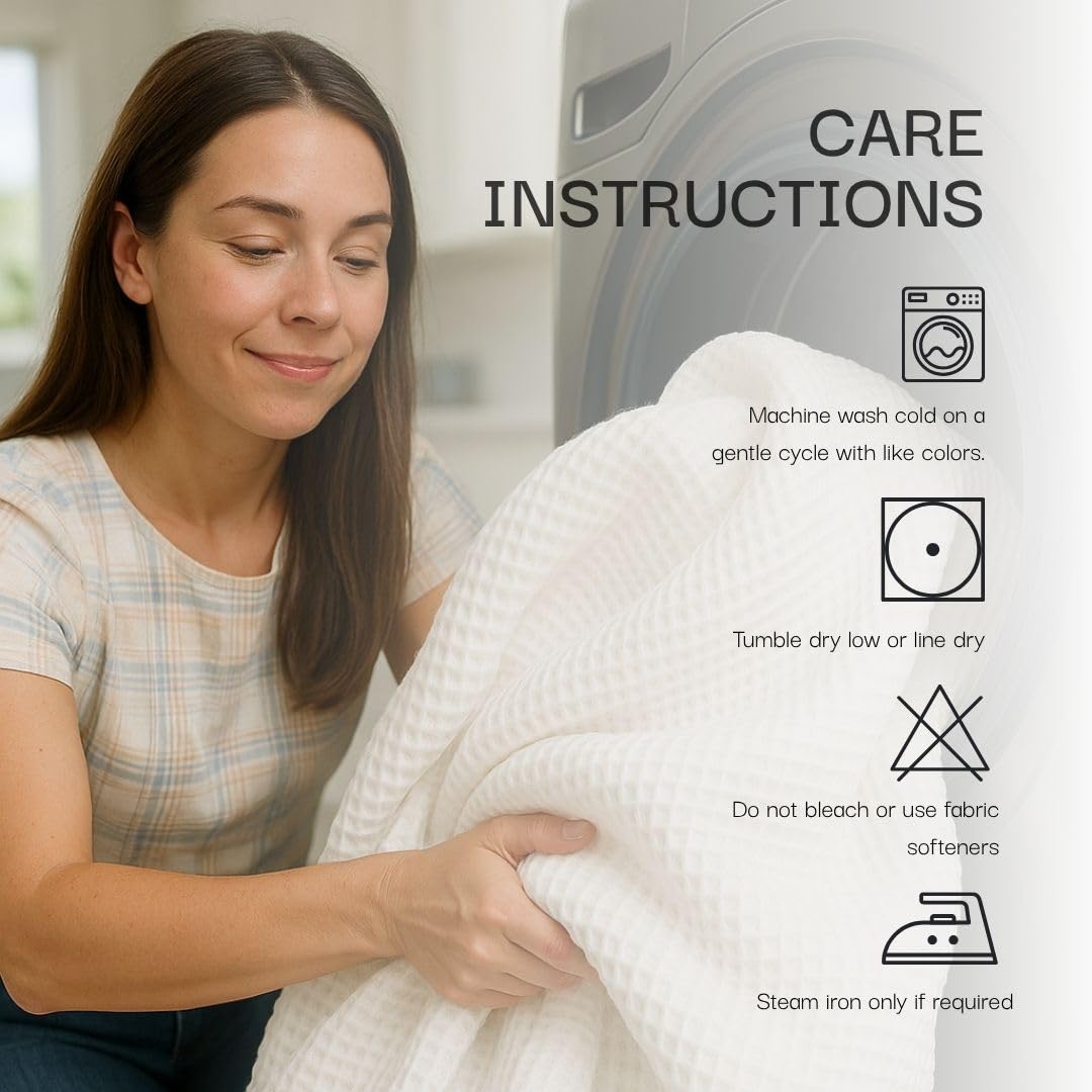 Salt Earth GOTS Certified 100% Organic Cotton Throw Blanket, 60" X 80" Waffle Blankets & Throws for Bed, Throw Blanket for Couch,Modern and Cozy Blanket,All Seasons, Comfy Soft Blanket(Scottish Grey)