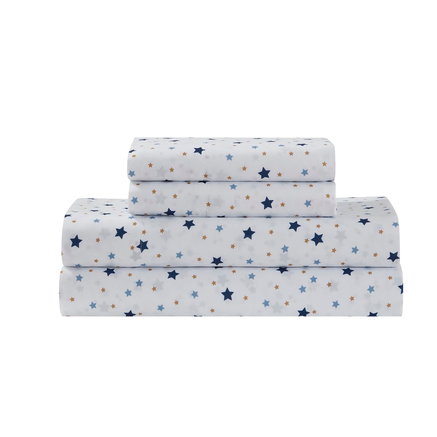 Kids Bedding Set Bed in a Bag for Boys and Girls Toddlers Printed Sheet Set and Comforter, Twin, Galaxy