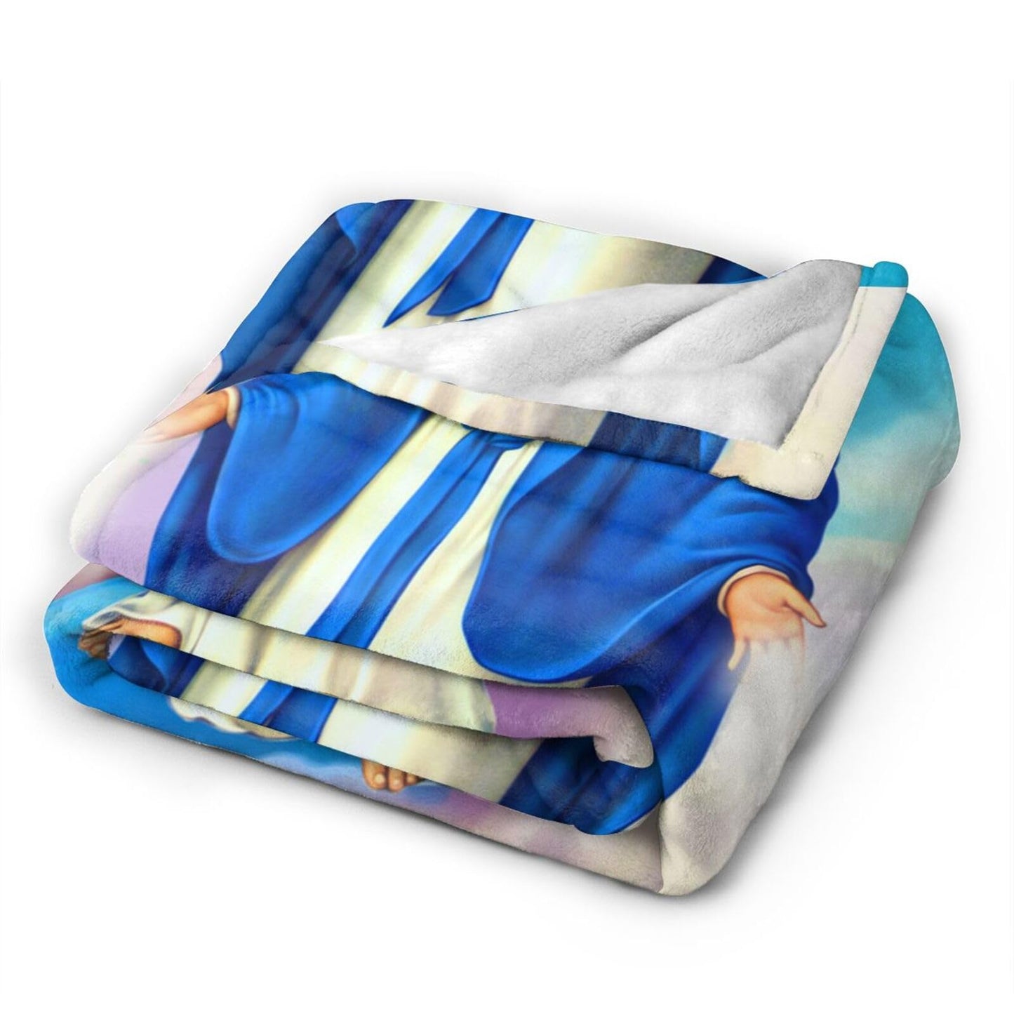 Religious Christian Gifts for Women Catholic Gifts Our Lady of Miraculous Medal Throw Blanket Ultra-Soft Micro Fleece Blanket Blanket for Bed Couch Living Room 50" x 40"