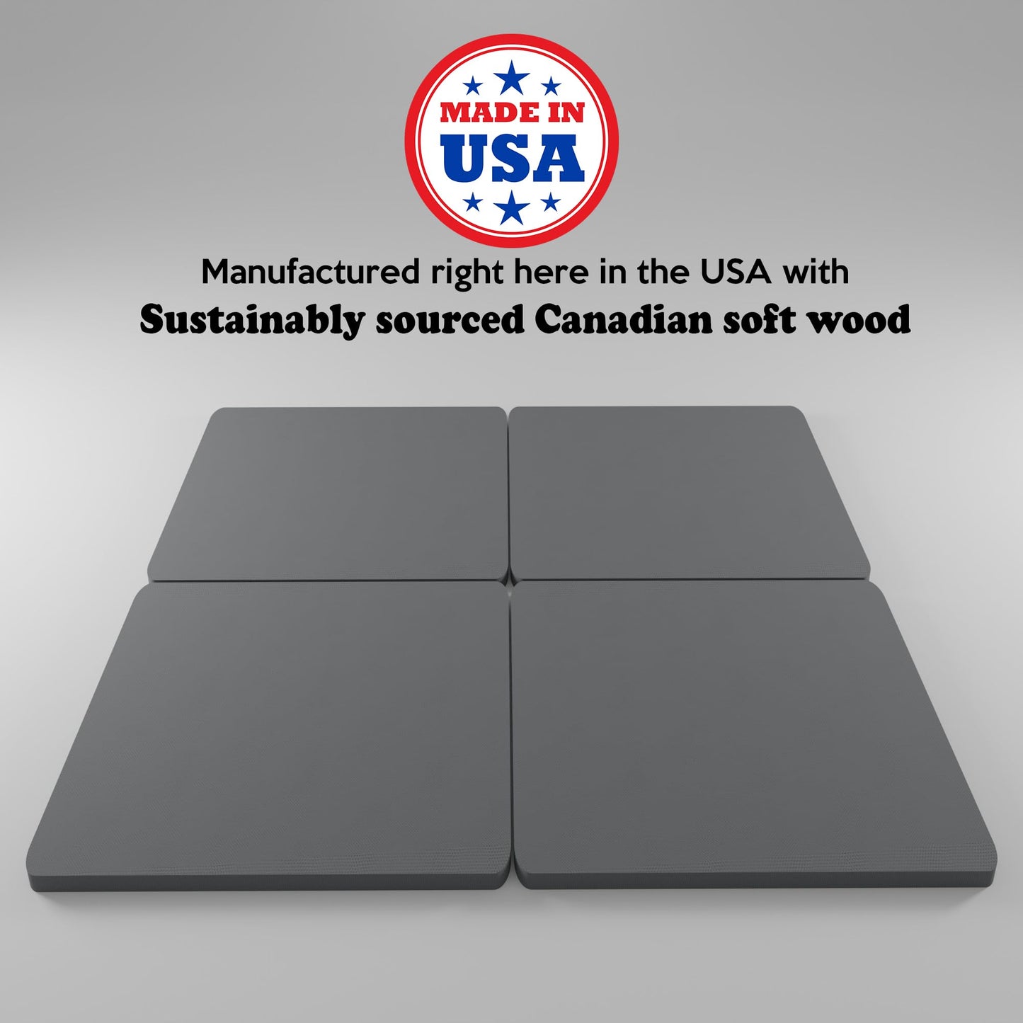 Greaton, 1.5-Inch Split Bunkie Board for Mattress/Bed, Fully Assembled, Improved Comfort and Support, Queen(Fold), Grey