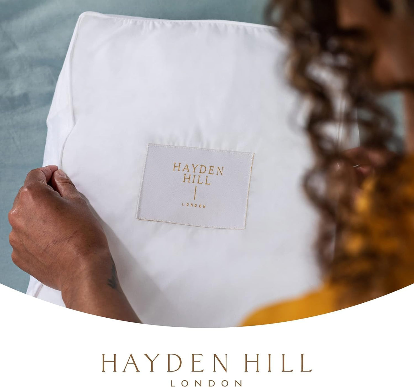 Hayden Hill Luxury Organic Cotton Sweater Storage Bag - Fits 4 Fine Knits - 15 Inch - Breathable Moth Proof Clothes Storage For Cashmere - Garment Organizer For Closet