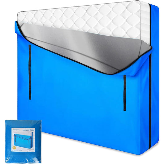 MorTime Mattress Bags for Moving and Storage, Zippered Mattress Storage Bag with 8 Strong Carrying Handles, Reusable Mattress Protector Cover Moving Supplies (King)