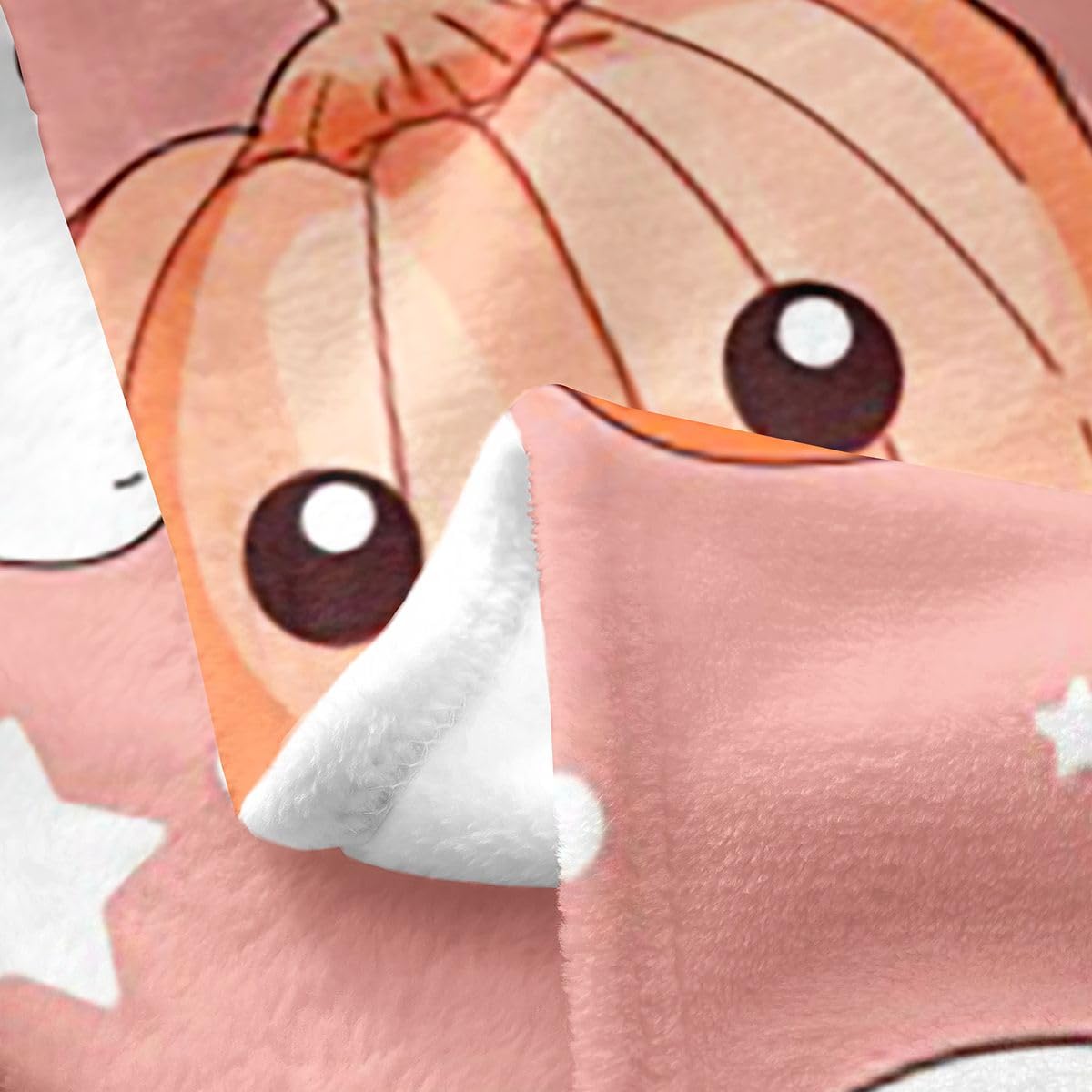 Feelyou Ghost Fleece Throw Blanket Halloween Themed Flannel Blanket Plush Fuzzy Trick or Treat for Bed Couch Chair Living Room Soft Pink 40"x50" Spooky Pumpkin Bedroom Decor