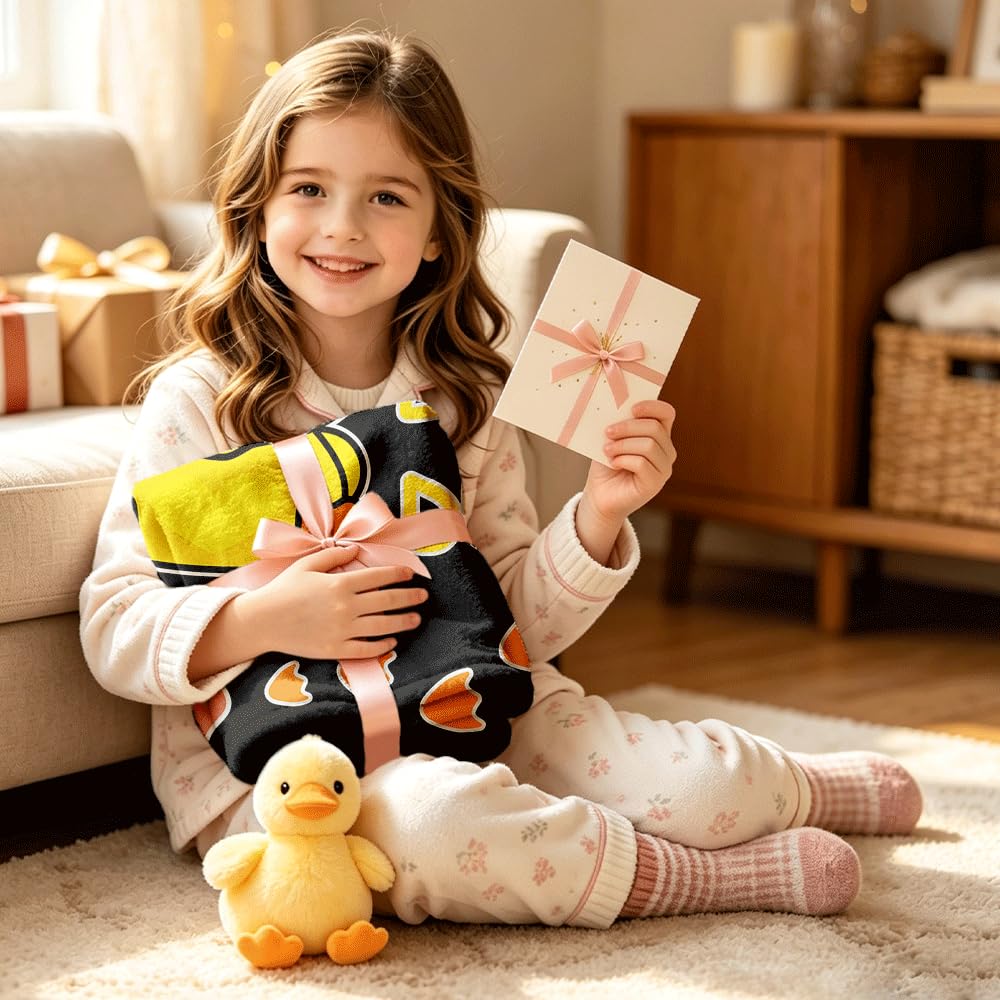 Darani Just A Girl Who Loves Ducks Lightweight Super Soft Cozy Throw Blanket Warm and Lightweight Soft Flannel Blankets 50x40 Small for Kid Bed Blanket