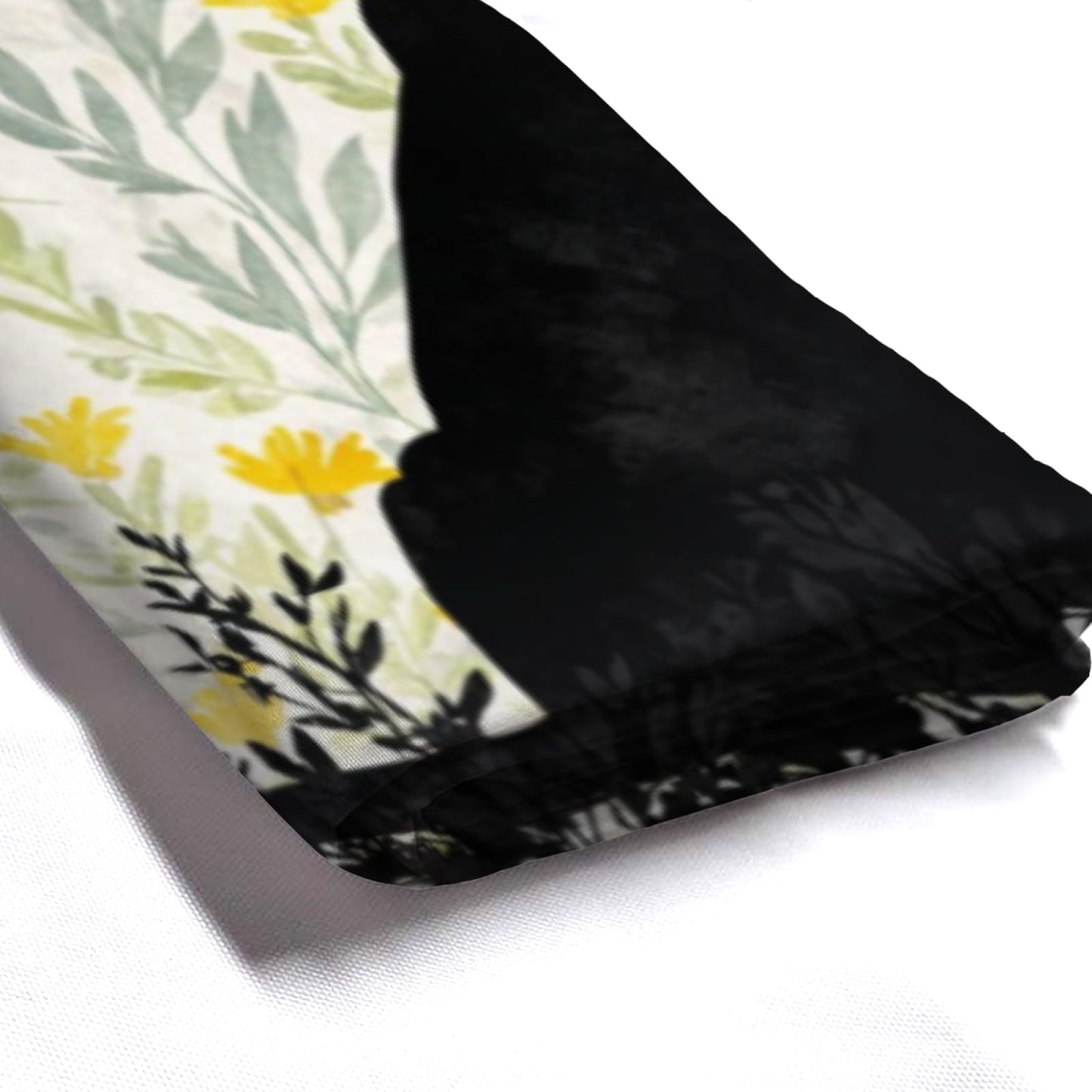 Wordatu Shower Curtain for Bathroom Flower Funny Black Labrador Dog Shower Curtains for Bathtub Waterproof Fabric Shower Curtain with Hooks 72x72 Inches