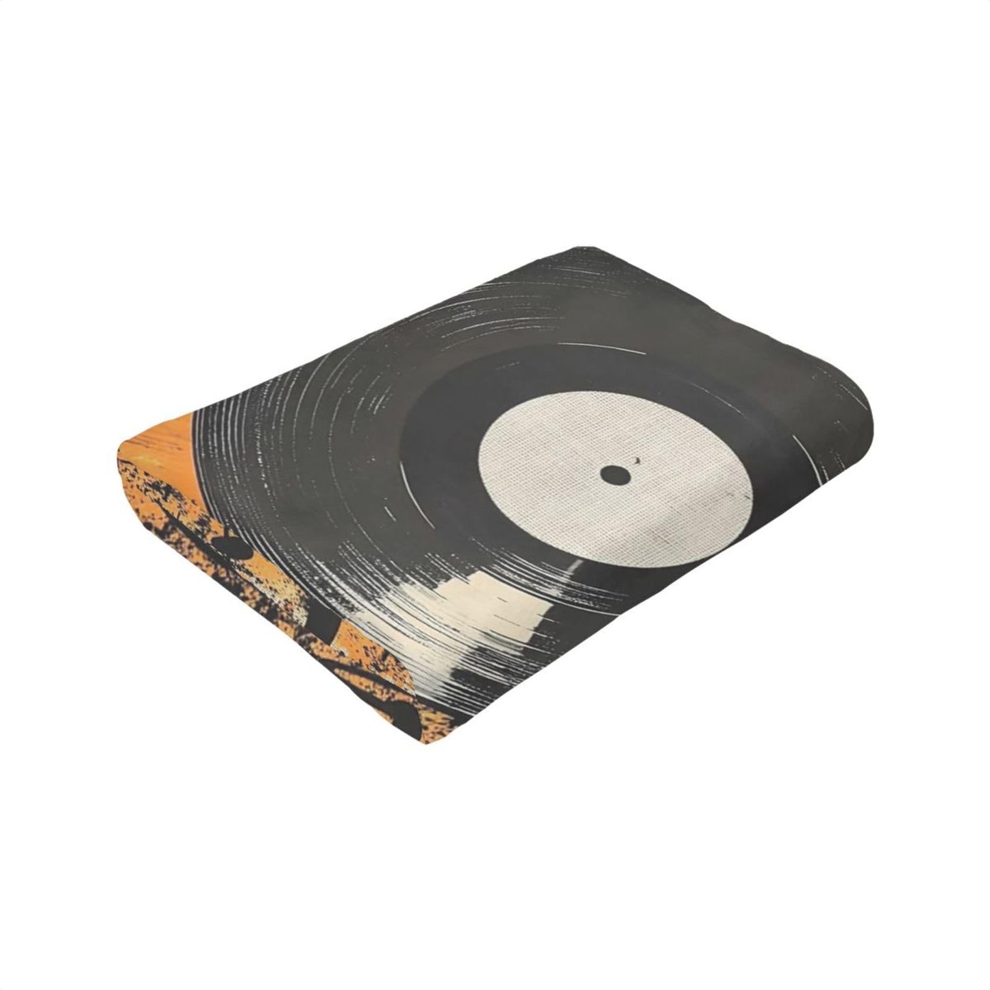 Record Music Throw Blanket Phonograph Blankets Disk Fleece Plush Super Soft Cozy Warm Lightweight Musical Instrument Decor Gifts for Boys Girls Kids Adults Men Women 40" x 50"