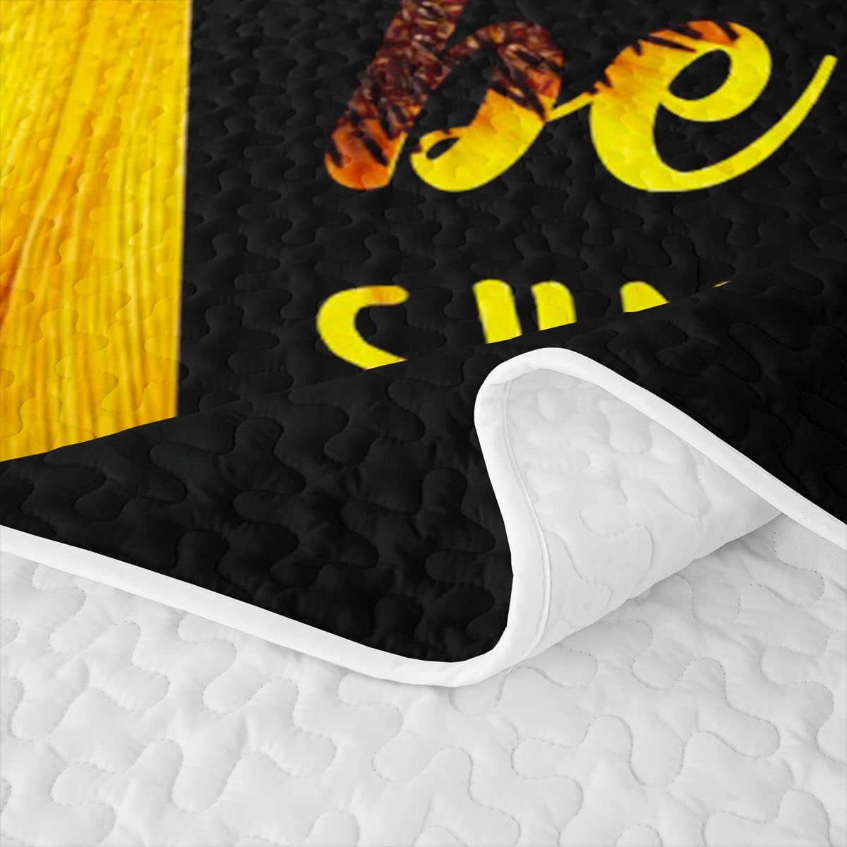 Erosebridal Sunflower Butterfly Quilt Full Yellow Floral Quilt Set Boho Chic Quilted Bedspread Spring Romantic Garden Style Bedding Coverlet with 2 Pillowcases