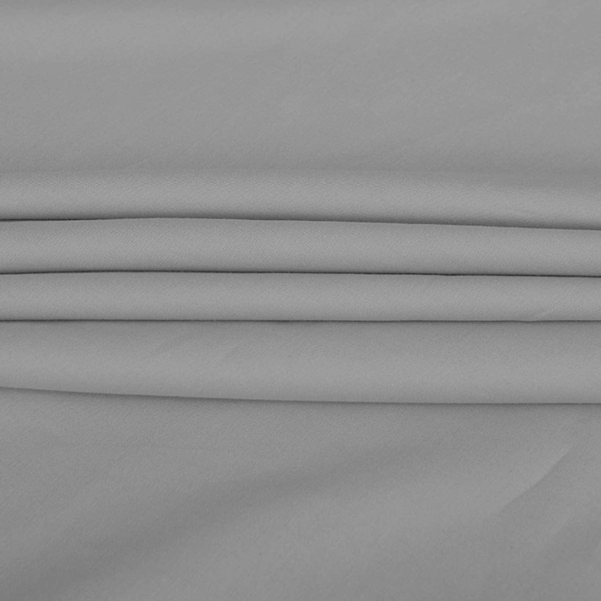 NHNHN Fitted Sheet-Deep Pockets-Soft Microfiber-Easy Care-Shrinkage and Fade Resistant-Fitted Sheets Queen Size for Girl Woman Teens Kids-Only 1 Fitted Sheet (Queen,Light Grey)