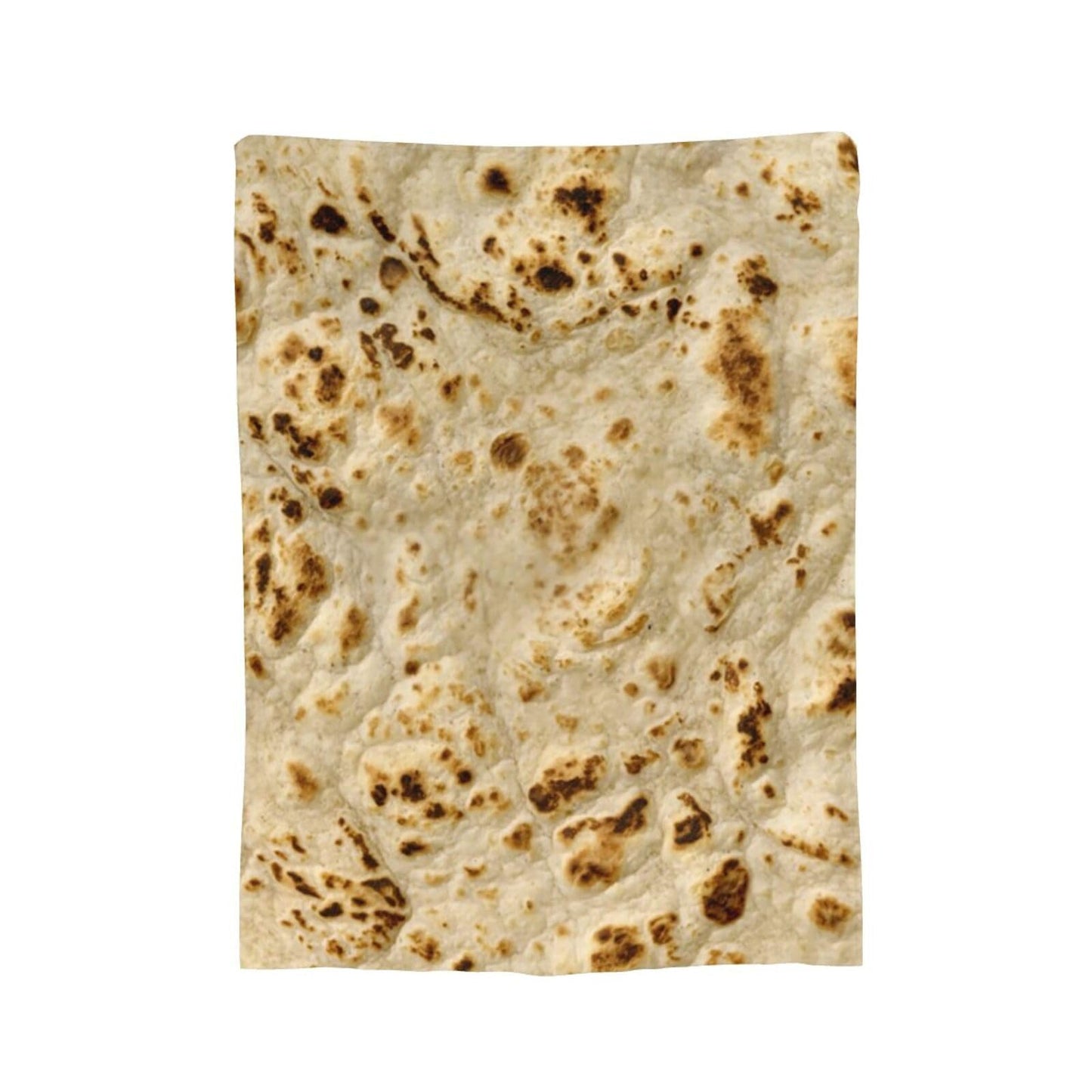 Fried Lavash Burrito Tortilla Food Texture Throw Blanket Super Soft Warm Bed Blankets for Couch Bedroom Sofa Office Car, Cozy Flannel Plush Blanket Gifts for Girls Boys Teens Adults 60"x50"