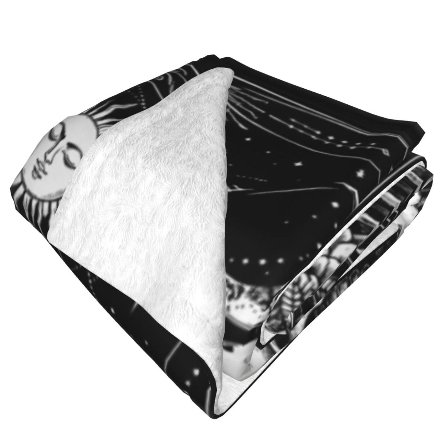 Gothic Skeleton Tarot Card Blanket, Gifts for Women, The Lovers Skull Soft Lightweight Throw Blankets for Kids Girls, Travel Bed Living Room Decor, 50x60in