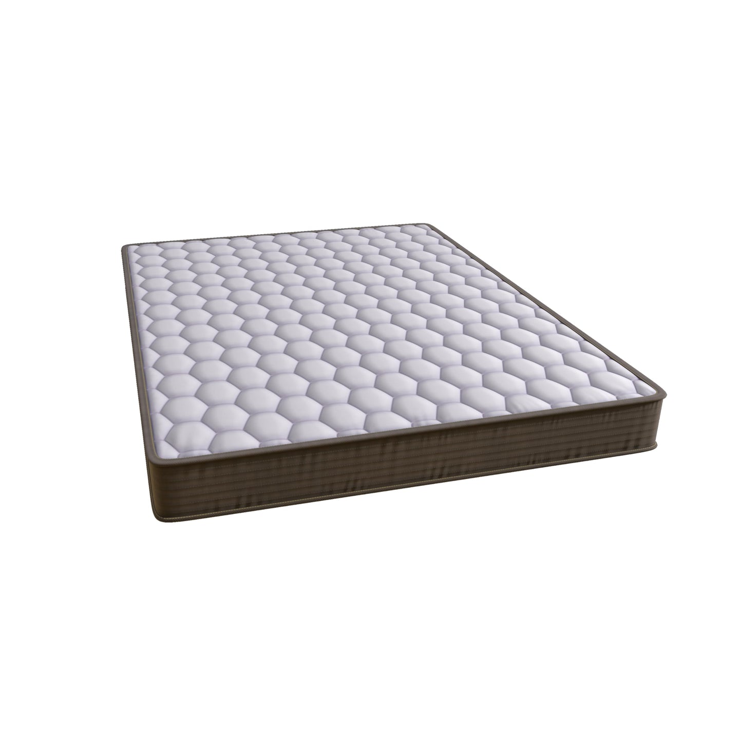 6 Inch Twin Pocket Spring Mattress, Soft-Medium Firm Hybrid Pocket Coil Mattress with Foam Layer, Motion Isolation Support Bed Mattress, White