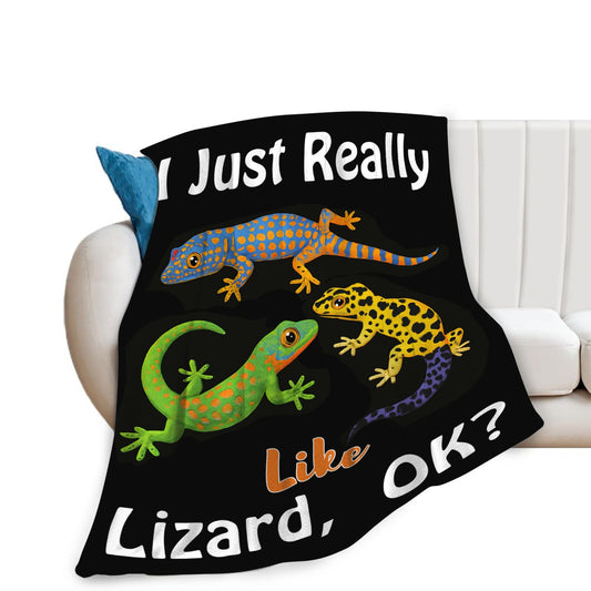 Baegopa Lizard Blanket Gifts Reptiles Lovers Throw 50"X40"