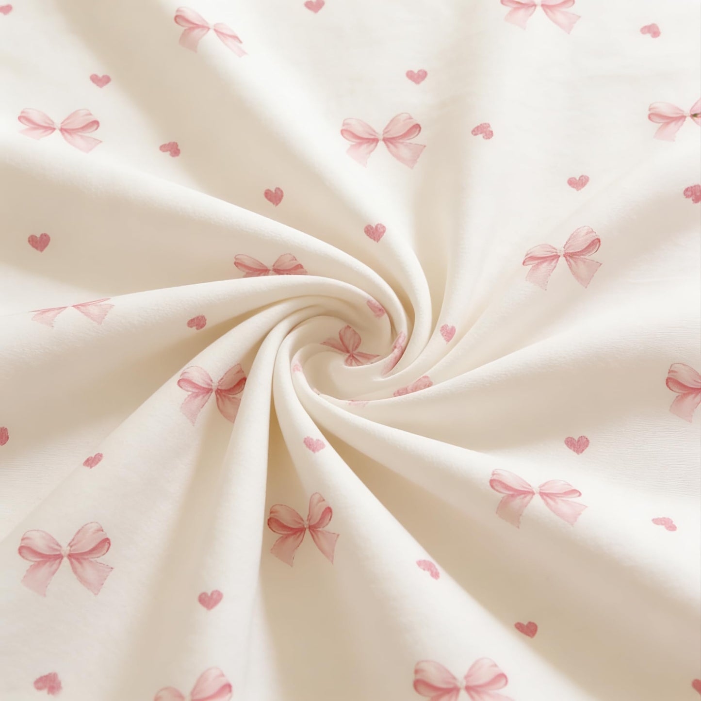 Sedefen Pink Bow Duvet Cover Queen Size Red Heart Bowknot Printed on White Duvet Cover Set Girls Princess Style Cute Kawaii Bows Love Pattern Reversible Soft Breathable Microfiber Bedding Set 3Pcs