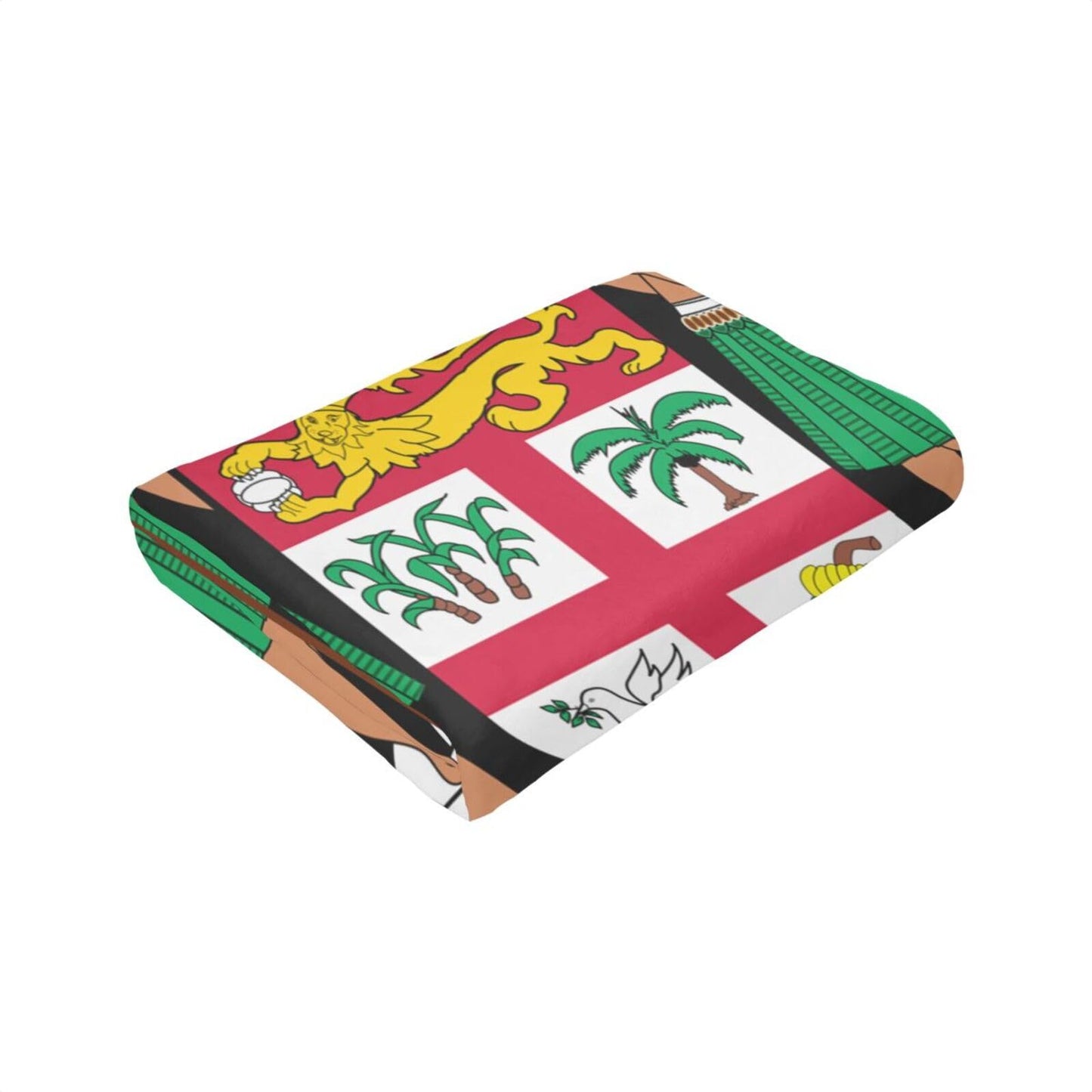 Fijian National Emblem Blanket Throw Blanket for Couch Sofa Plush Fleece Bed Blankets Lightweight Comfy Flannel Ultra-Soft Warm Blankets for Home Camping Travel Gift 80"X60"