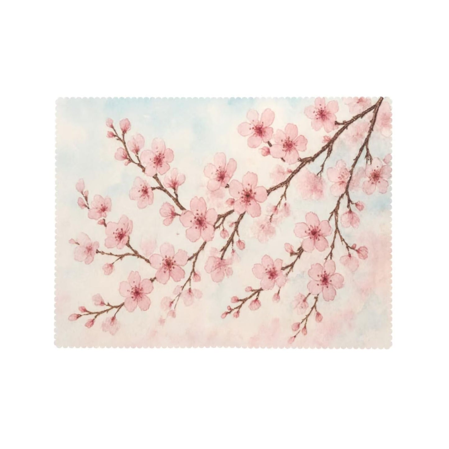ZEJAYFEY Cherry Blossoms Rectangle Tablecloth Pink Floral Branches Table Cloths Spring Japanese Style Flowers Botanical Washable Table Cover for Home Kitchen Dining Party Decor 54 x 72 Inch
