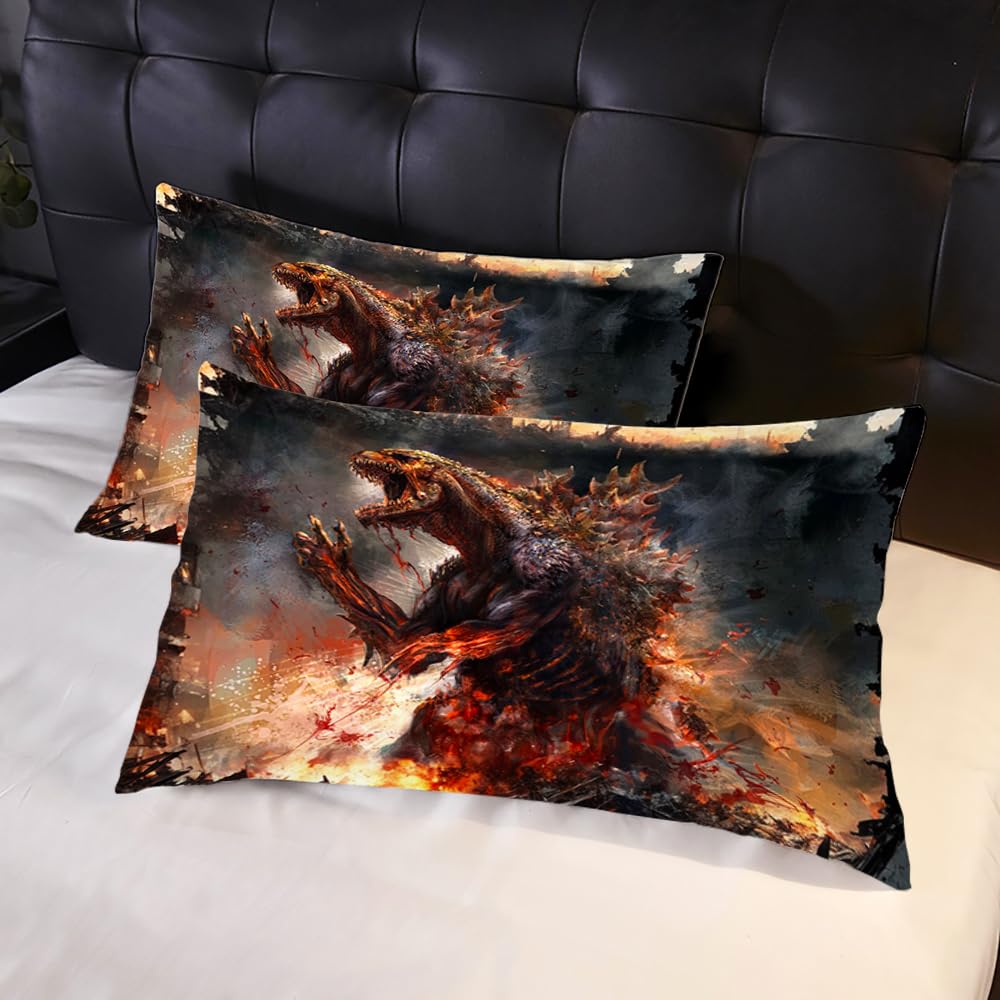 Duvet Cover Set Twin Size for Men Boy Dinosaur Comforter Cover Bedding Set 3D Printing Microfiber 1 Piece Quilt Cover with Zipper Closure 2 Pieces Pillow Shames No Comforter Inside(Dino41, Twin)