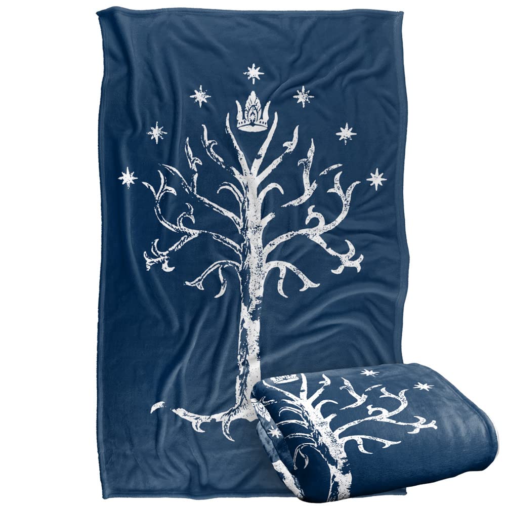 The Lord of The Rings Blanket, 36"x58" Tree of Gondor Silky Touch Super Soft Throw Blanket