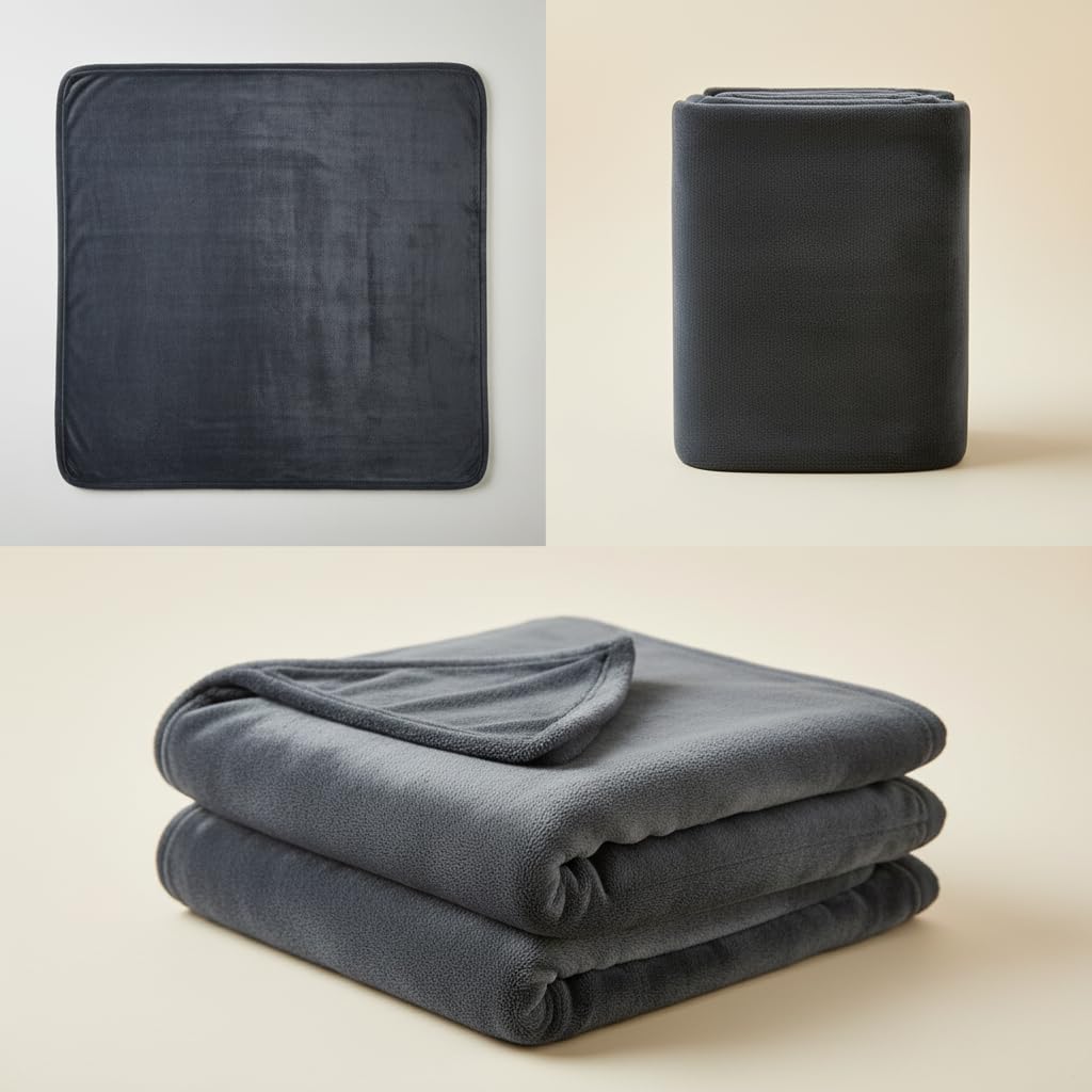 BAHALDEN Fleece Blanket Full/Queen - 80x90 Inch Lightweight & Buttery-Soft Throw for Bed, Sofa, Camping | 300GSM Cloud-Touch Microfiber | Cozy Essentials for Travel & Movie Nights, (Alloy)